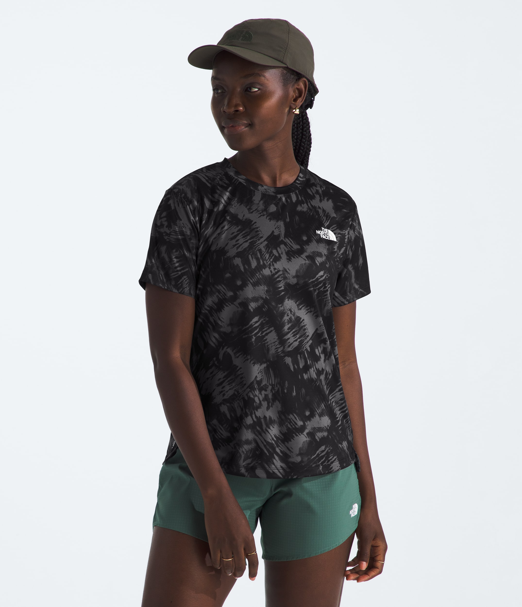 Womens Flex ShortSleeve Tee Reg AOP TNF Main