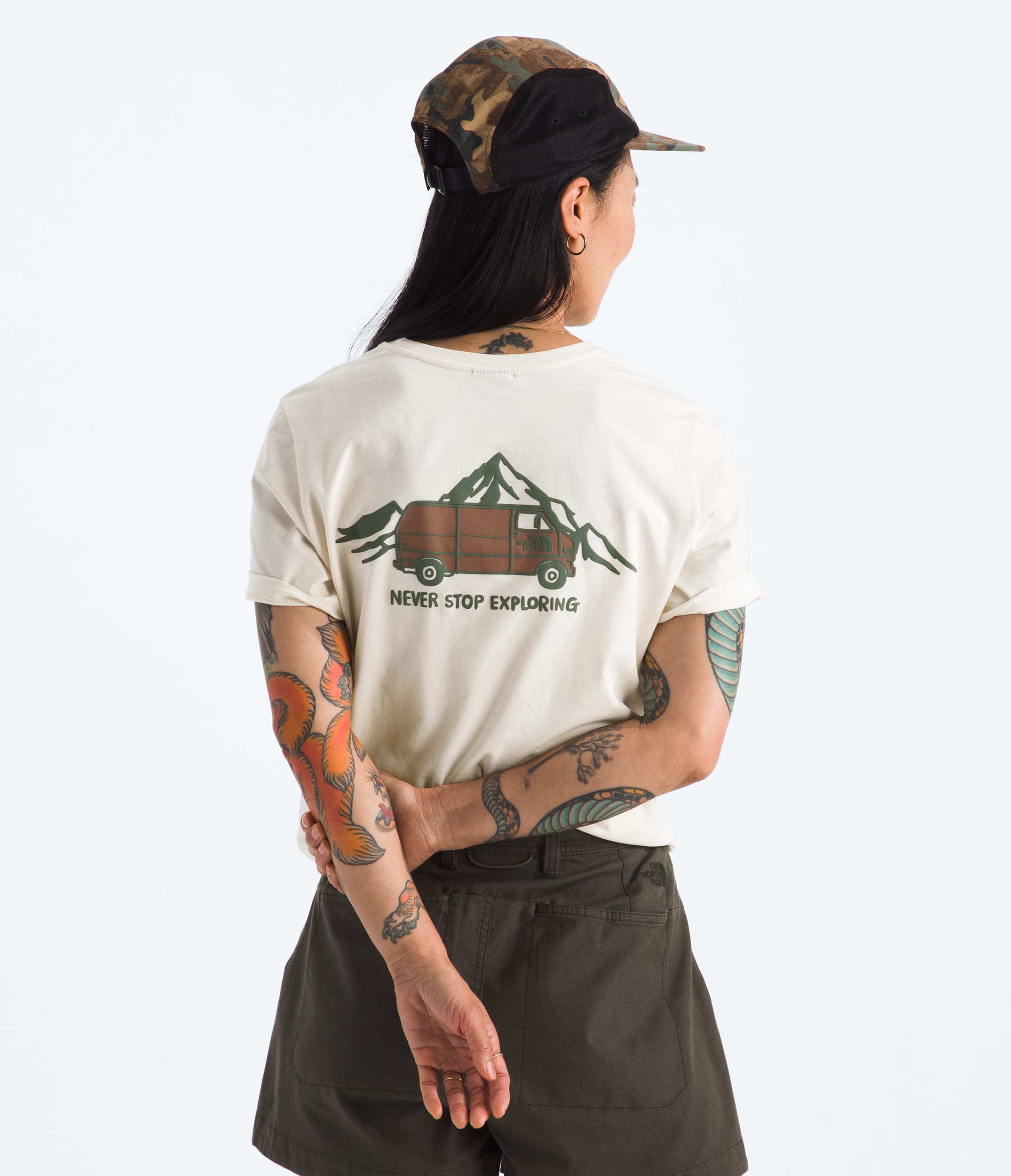 Womens ShortSleeve Outdoor Graphic Tee TNF Main