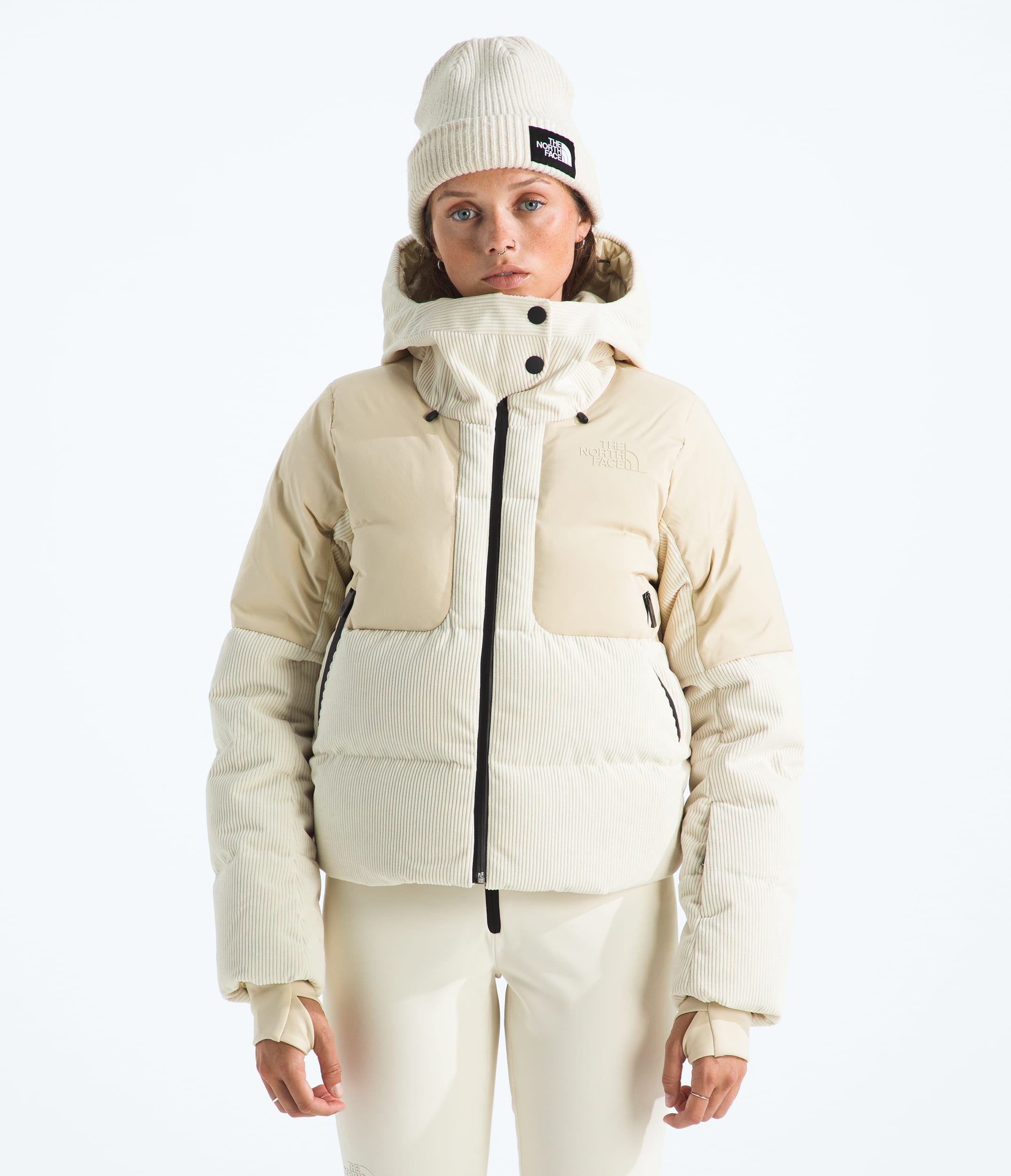 Doudoune courte en velours ctel Cold Spell pour femmes TNF HERO
