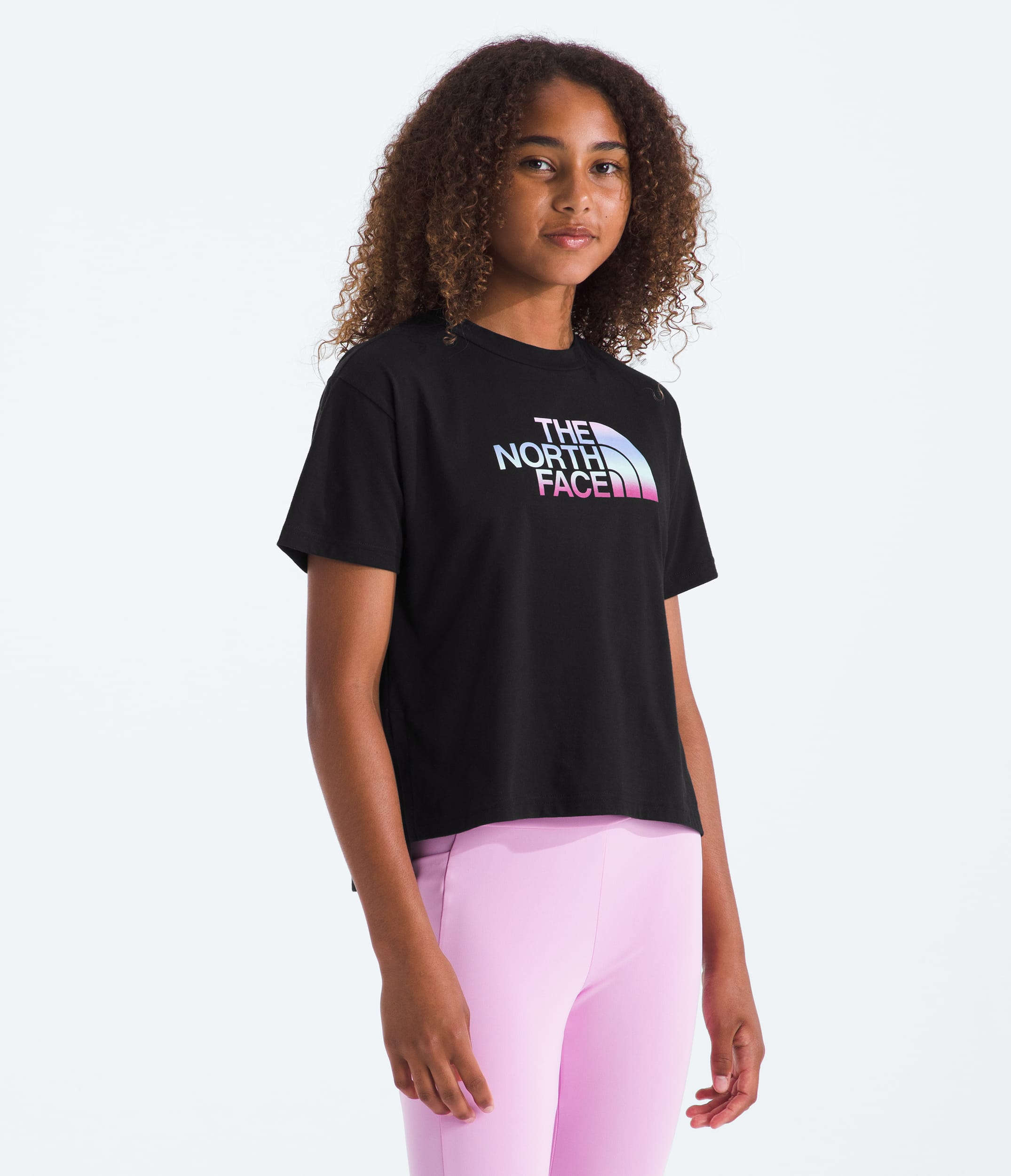 Girls Gradient Half Dome ShortSleeve Graphic Tee TNF Main