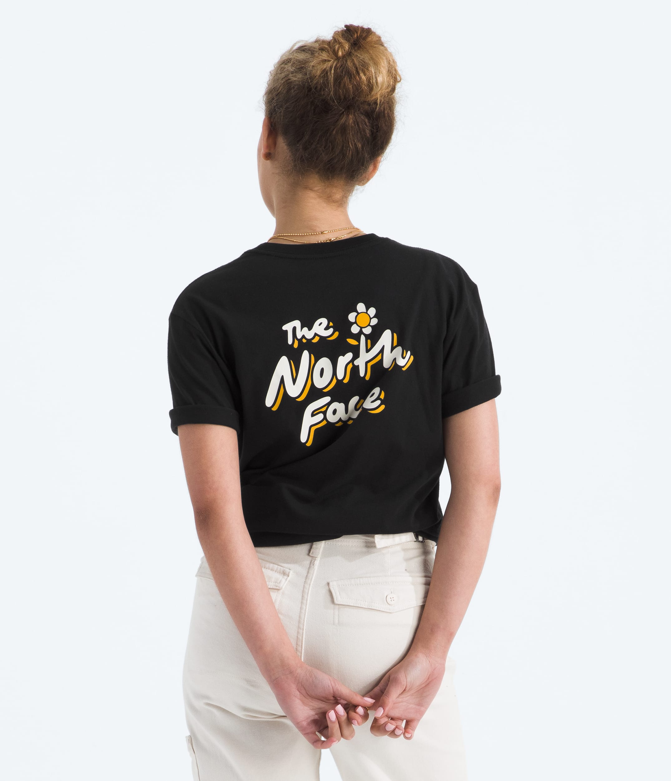 Womens Evolution Floral Cloud ShortSleeve TeeGraphic TNF Main