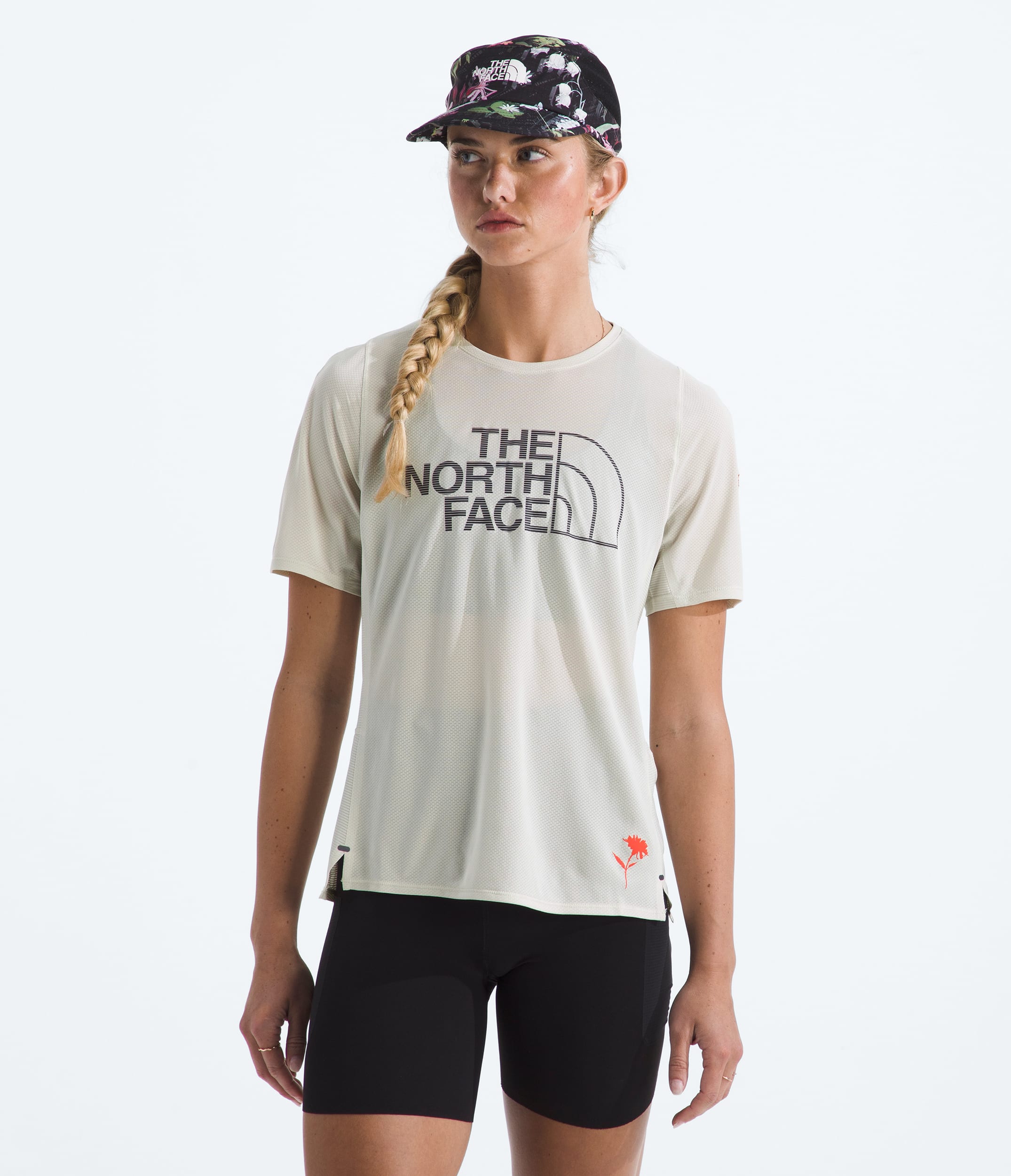 Womens Summit Series High Trail ShortSleeveGraphic TNF Main