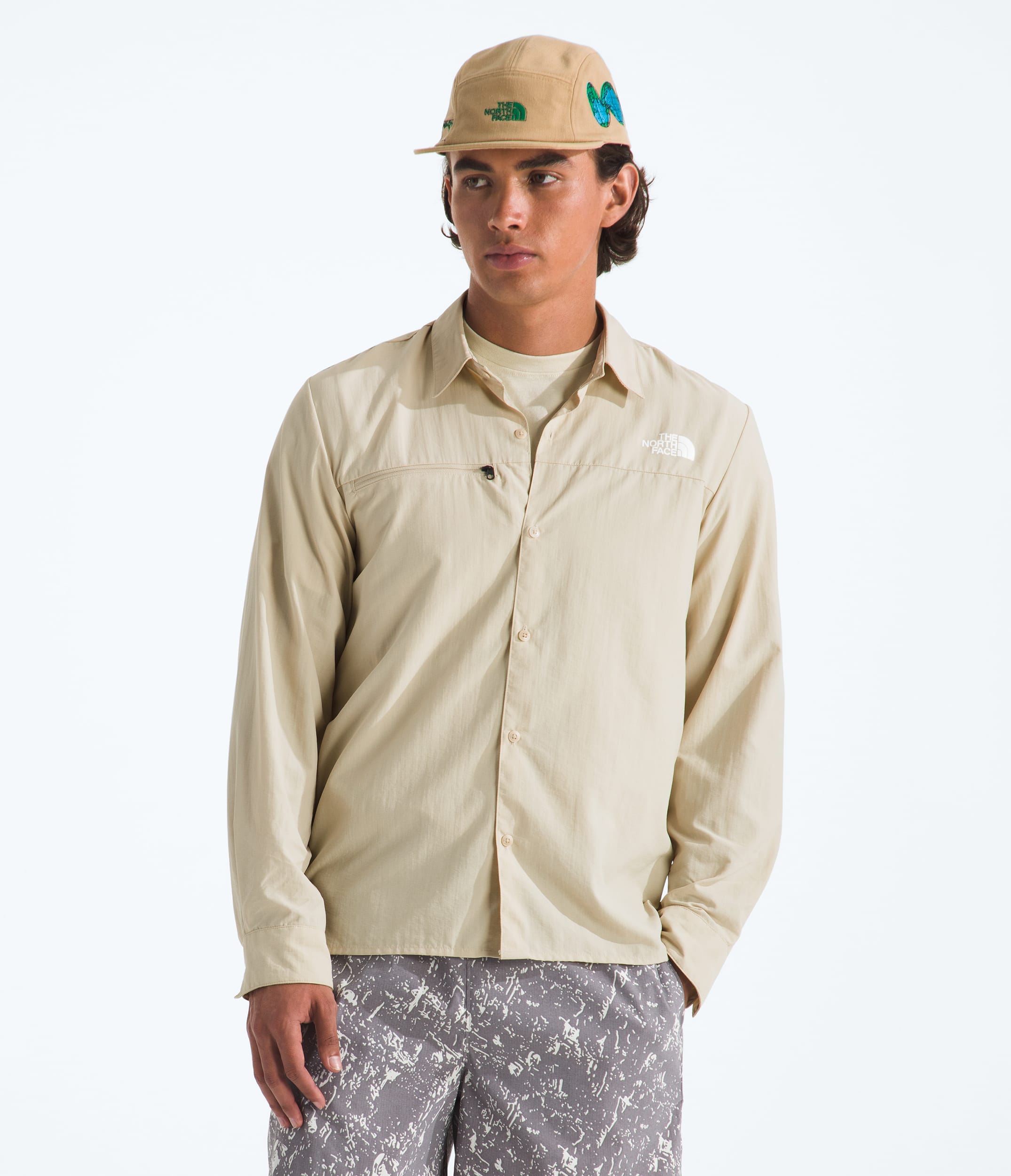 Mens Packable LongSleeve Shirt TNF HERO