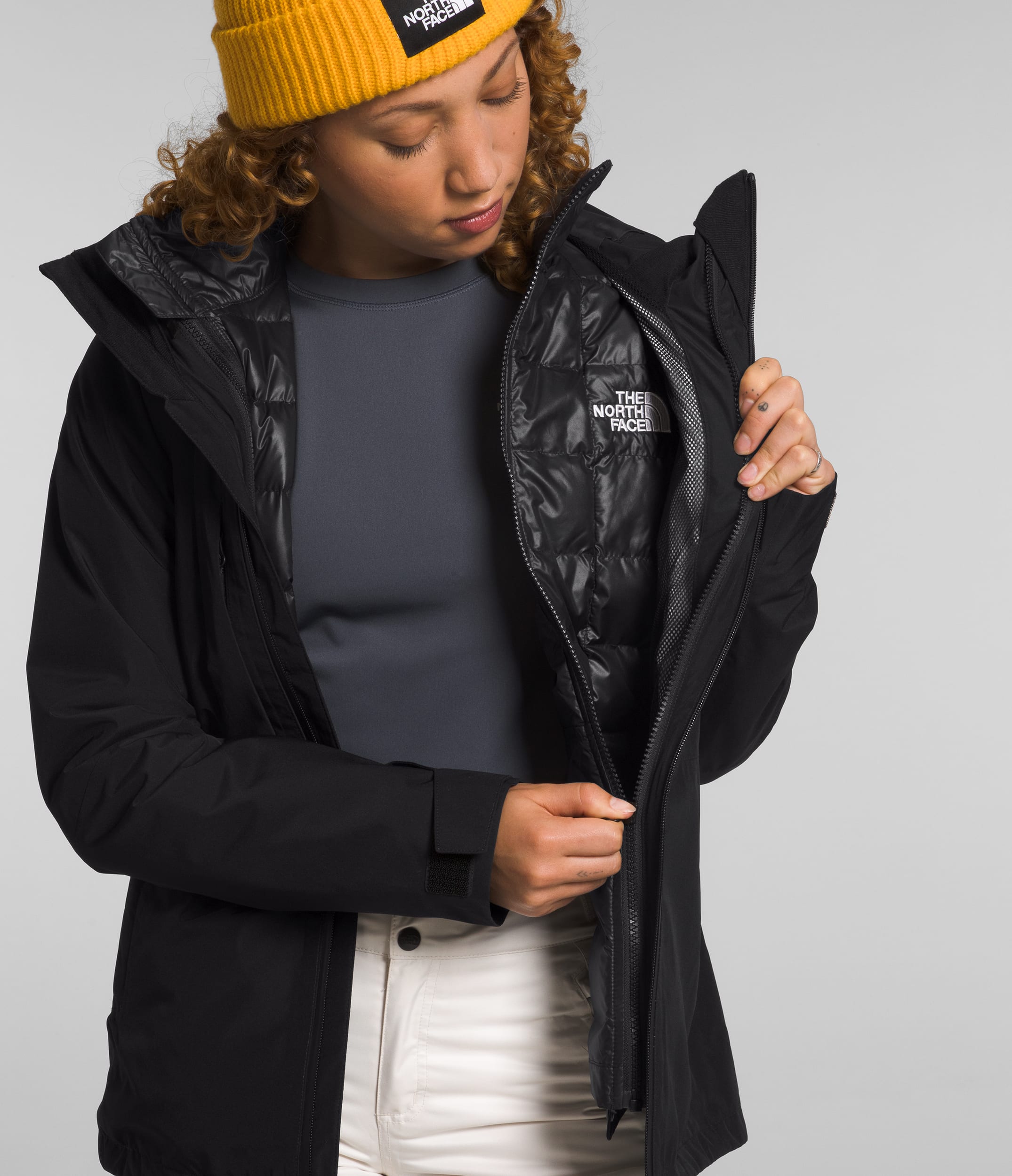 Manteau pour neige ThermoBall Eco Triclimate pour femmes TNF ALT1