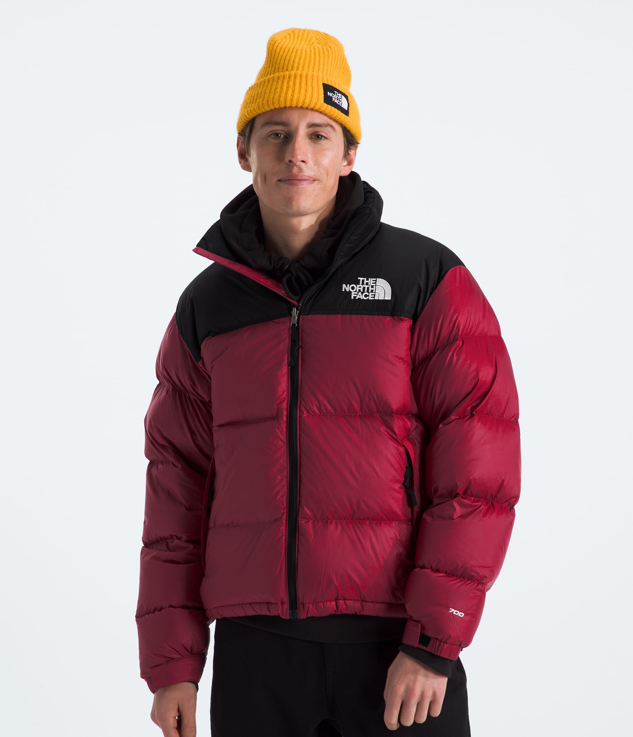 Mens 1996 Retro Nuptse Jacket TNF BeetrootTNF Black Main