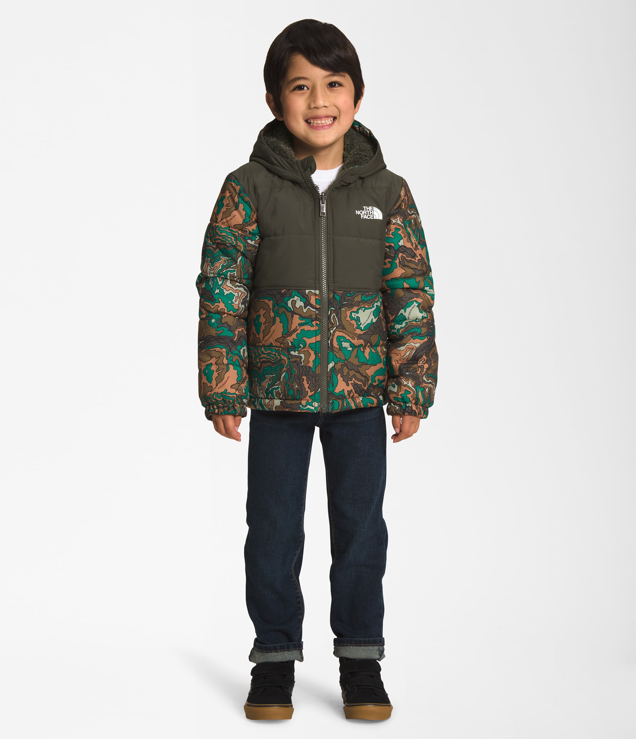 Kids Reversible Mount Chimbo FullZip Hooded Jacket TNF Main