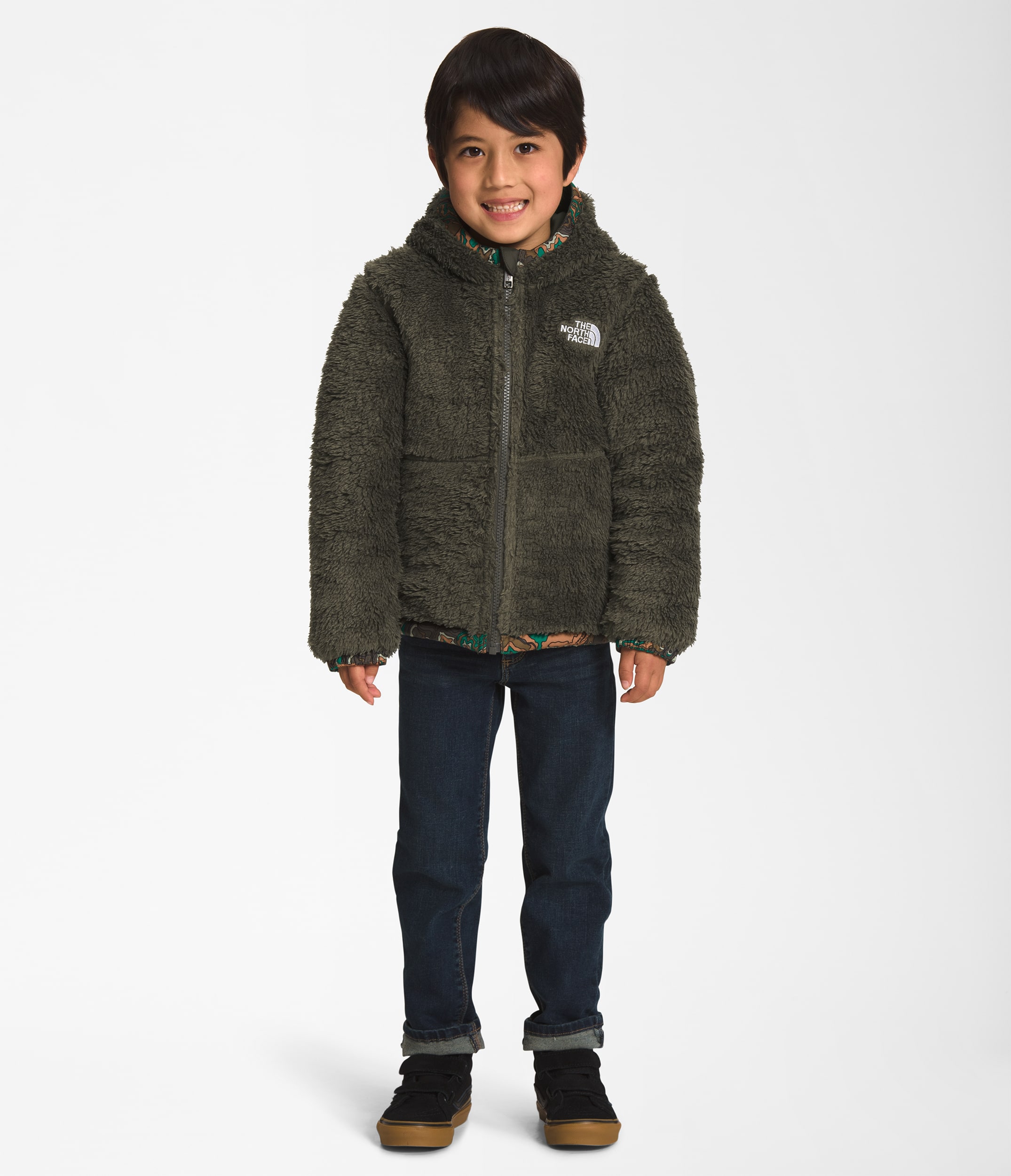 Kids Reversible Mount Chimbo FullZip Hooded Jacket TNF ALT1