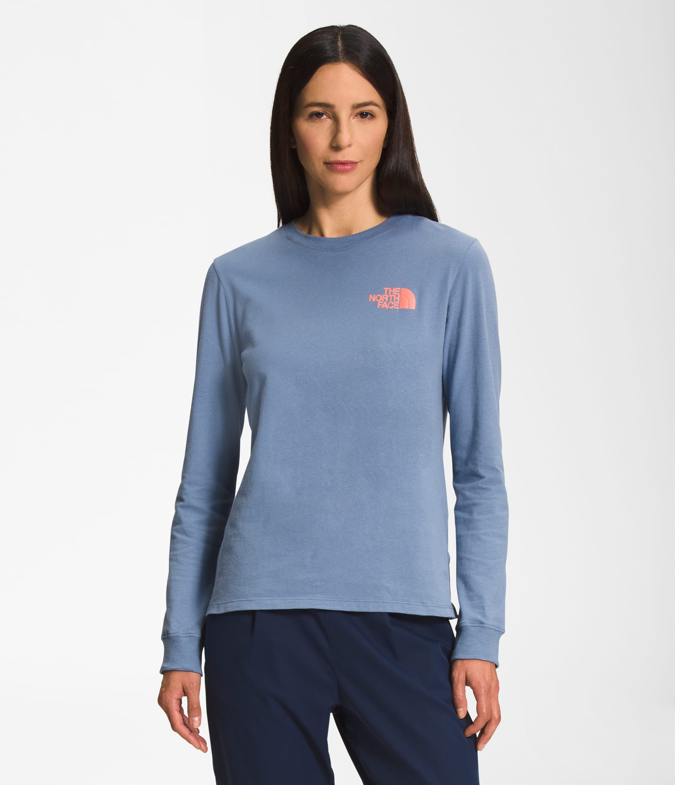 Womens LongSleeve Graphic Injection Tee TNF BACK