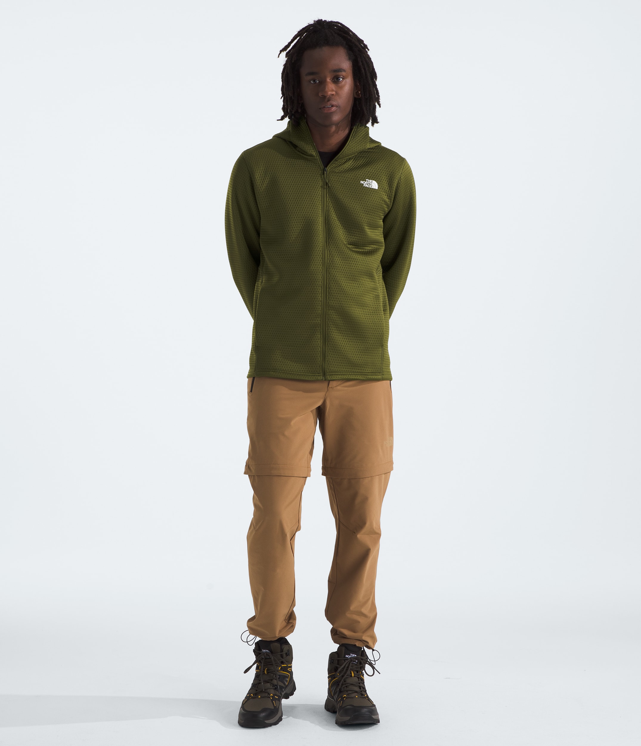 Chandail  capuche  fermeture clair intgrale DotKnit Thermal pour hommes TNF HERO2