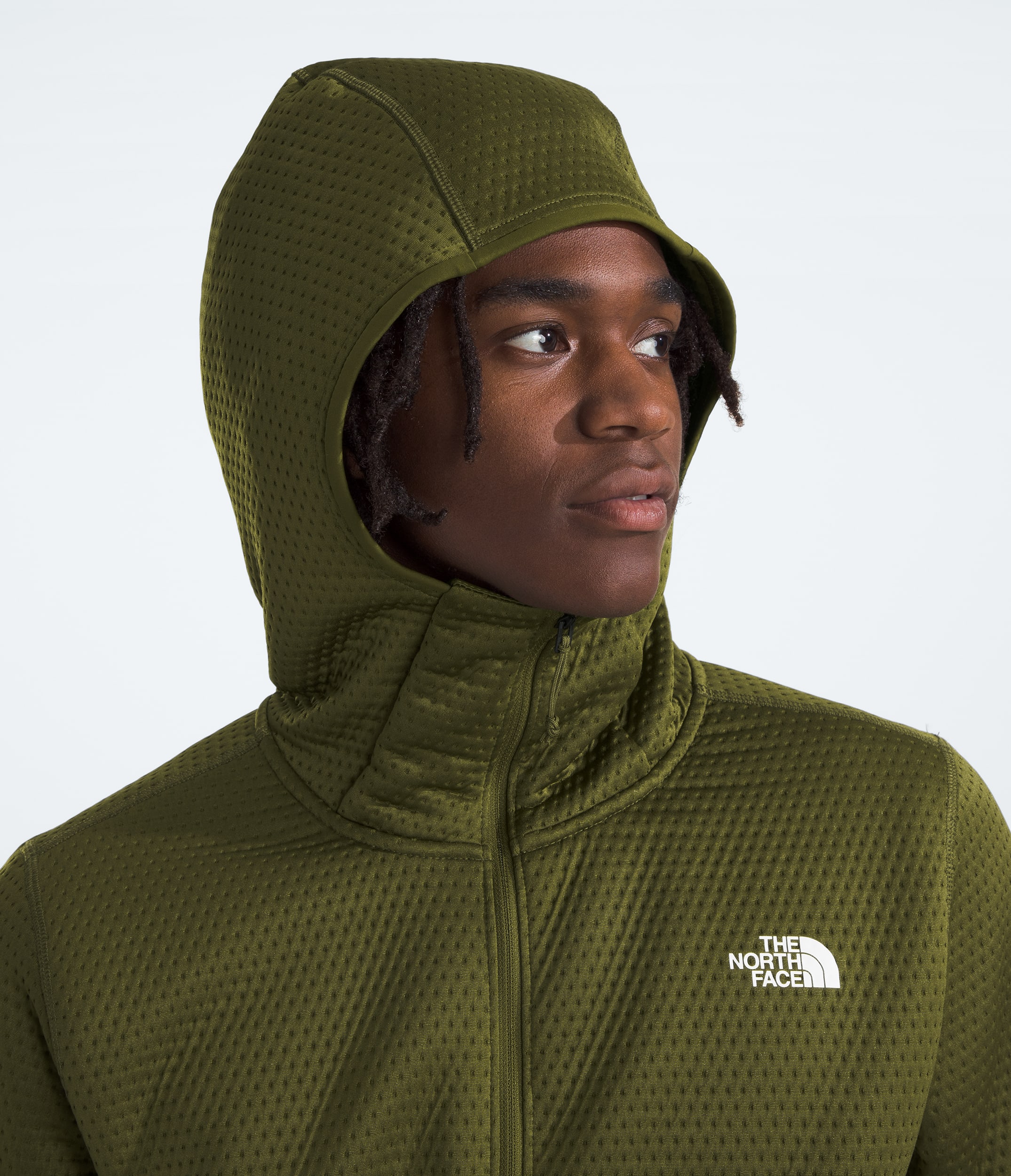 Chandail  capuche  fermeture clair intgrale DotKnit Thermal pour hommes TNF MODELHOOD2