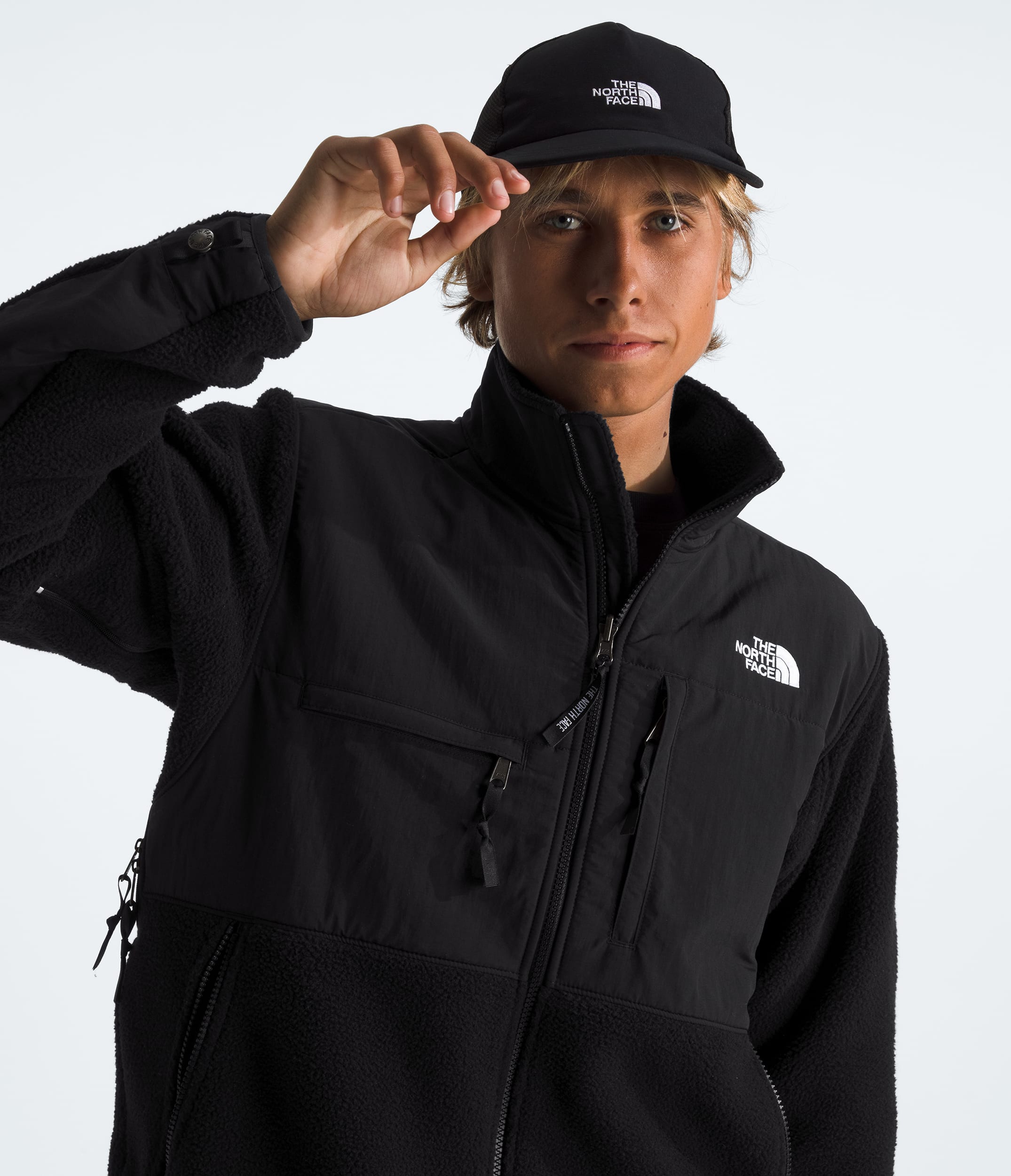 Mens Retro Denali Jacket TNF TNF Black HERO3