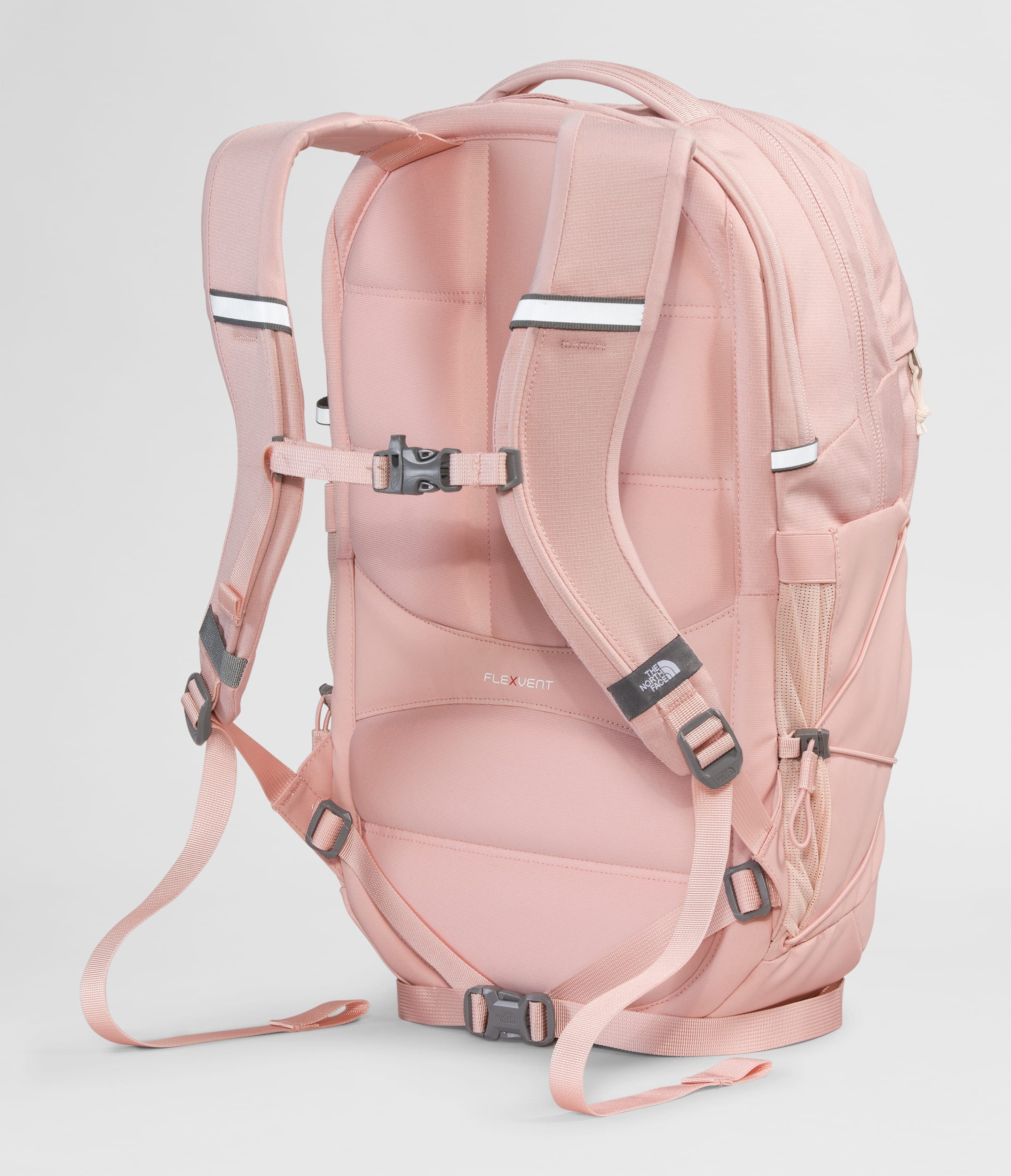 Womens Borealis Backpack TNF Pink Moss Dark HeatherGardenia White BACK