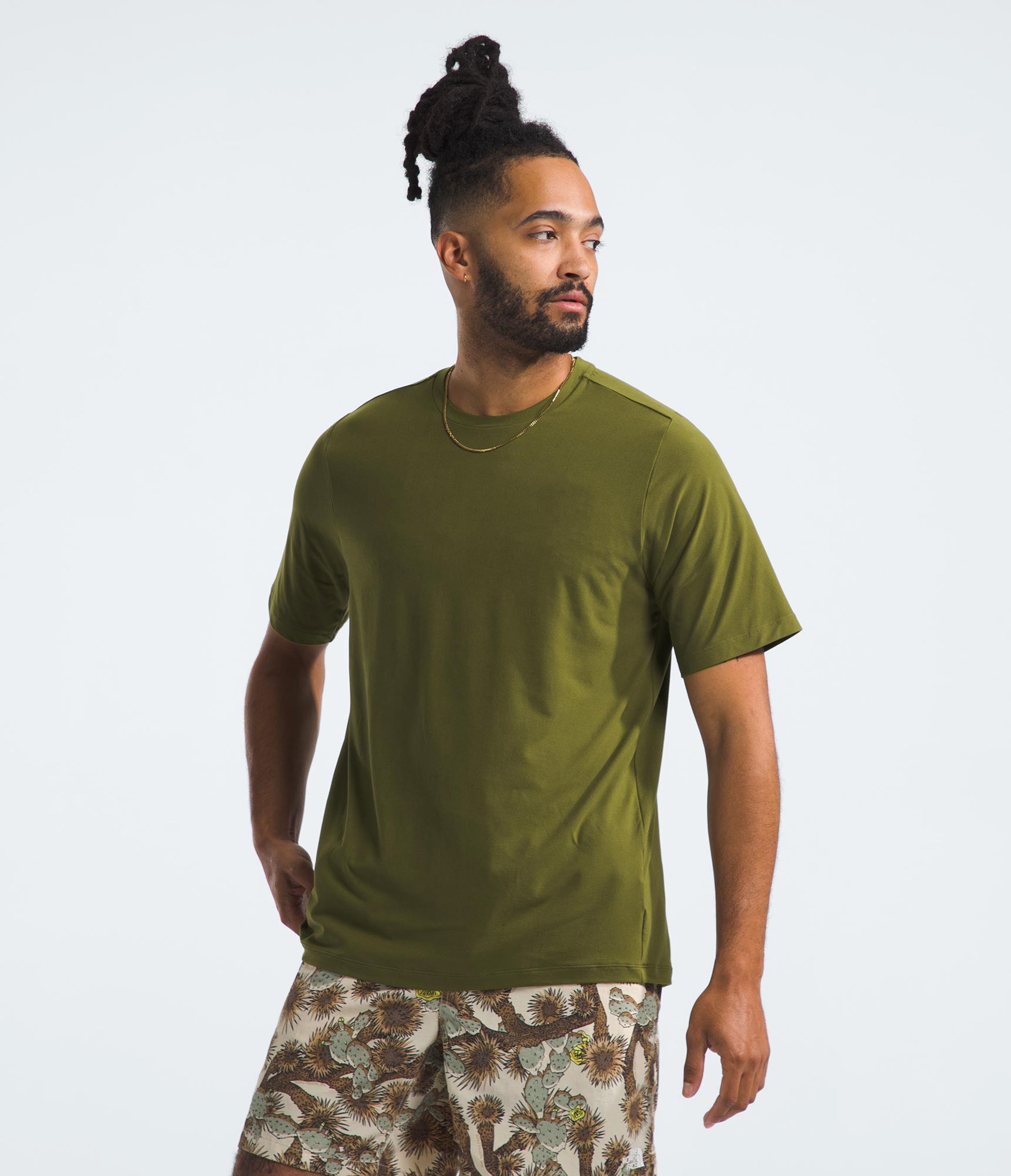 Mens Dune Sky ShortSleeve Crew TNF MODEL34