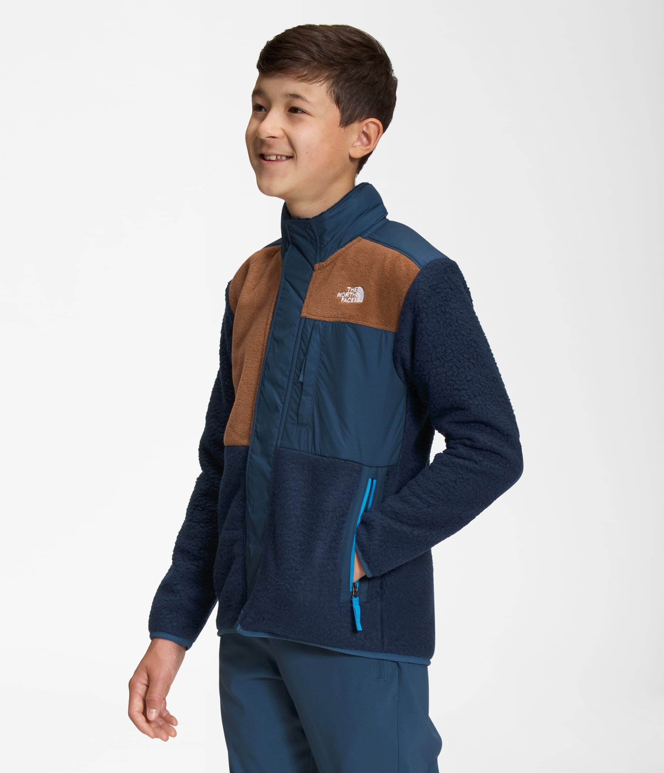 Boys Forrest Fleece Mashup Jacket TNF MODEL34