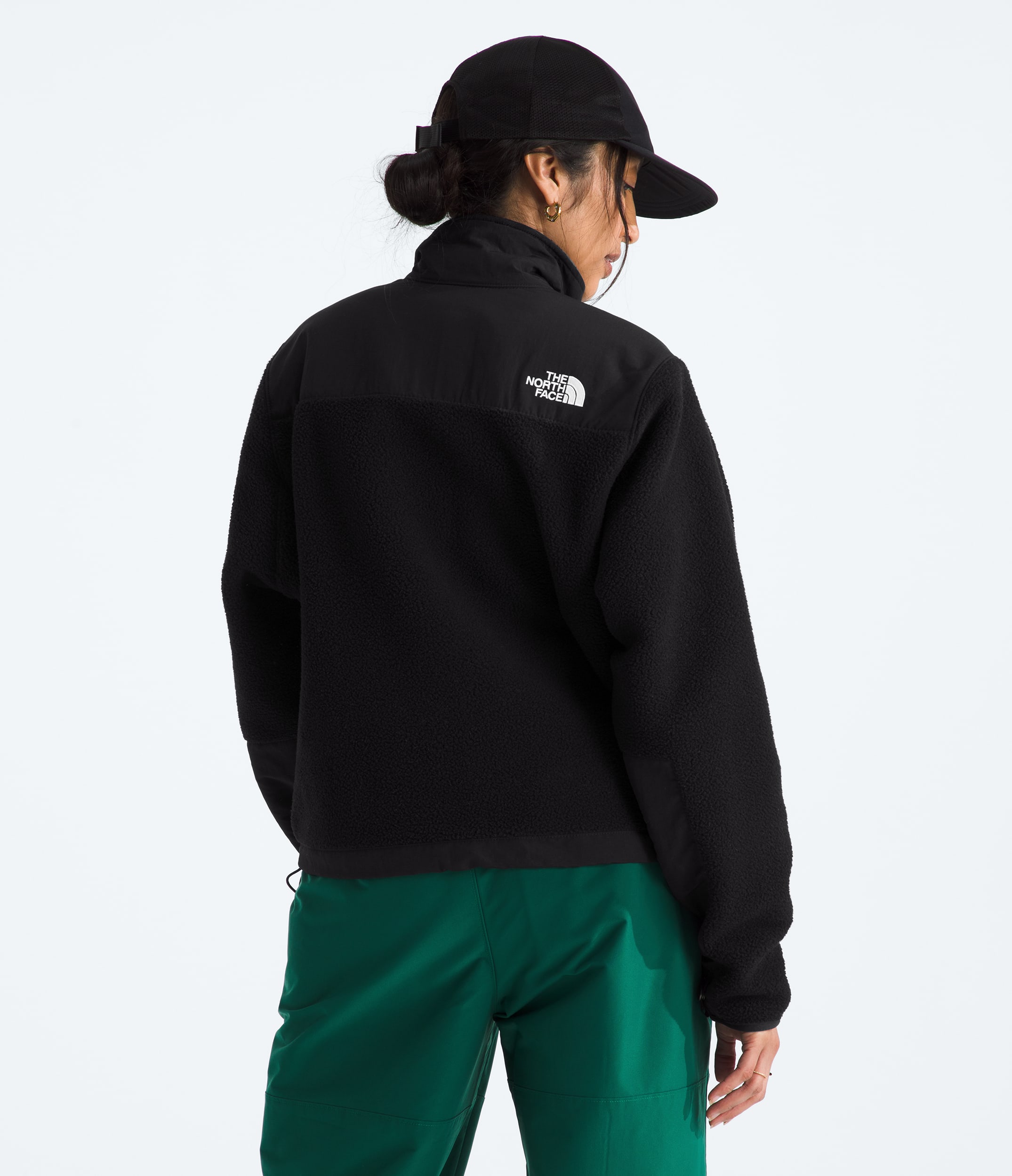 Womens Retro Denali Jacket TNF TNF Black BACK