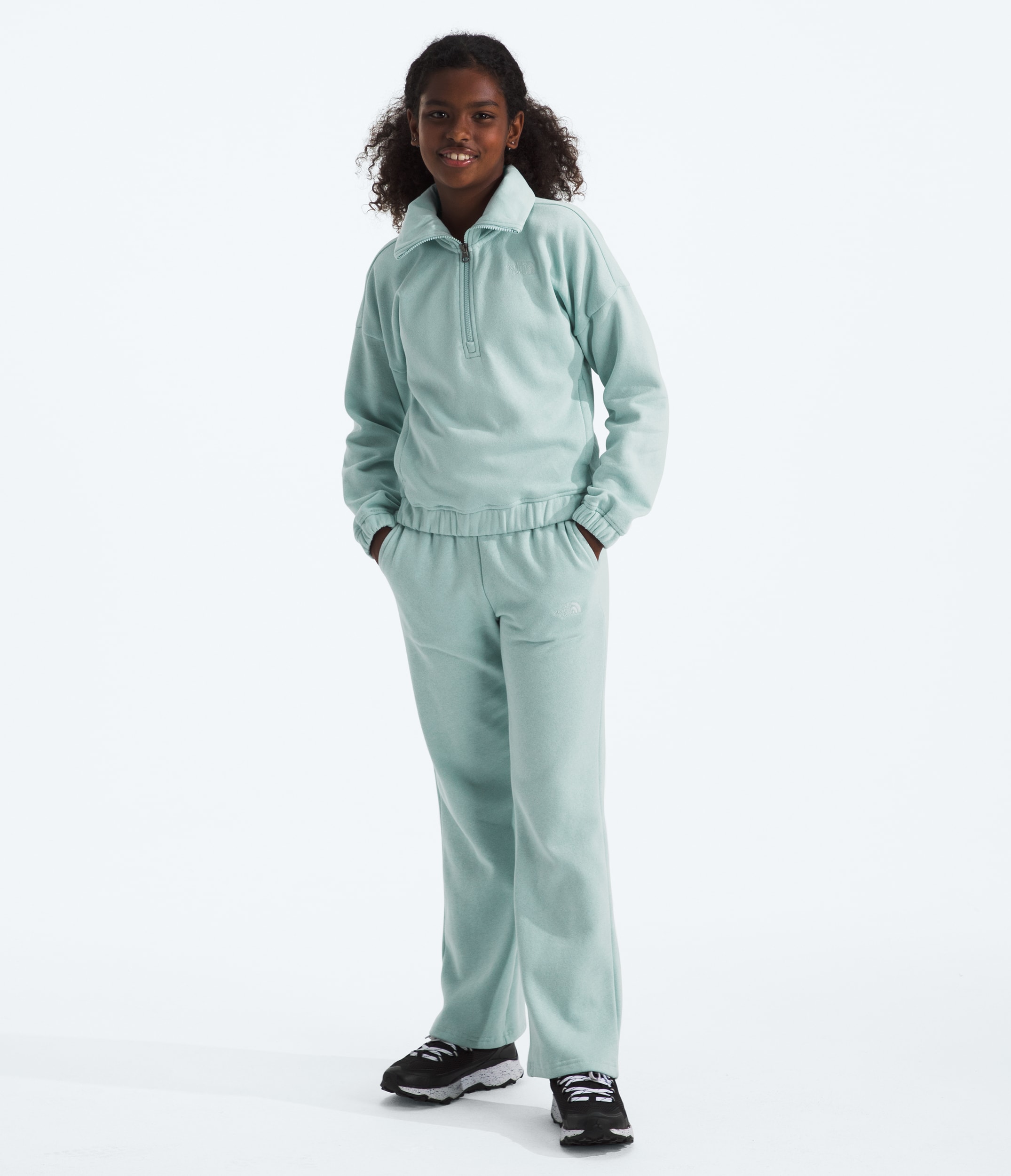 Girls Camp Fleece Wide Leg Pants TNF HERO2