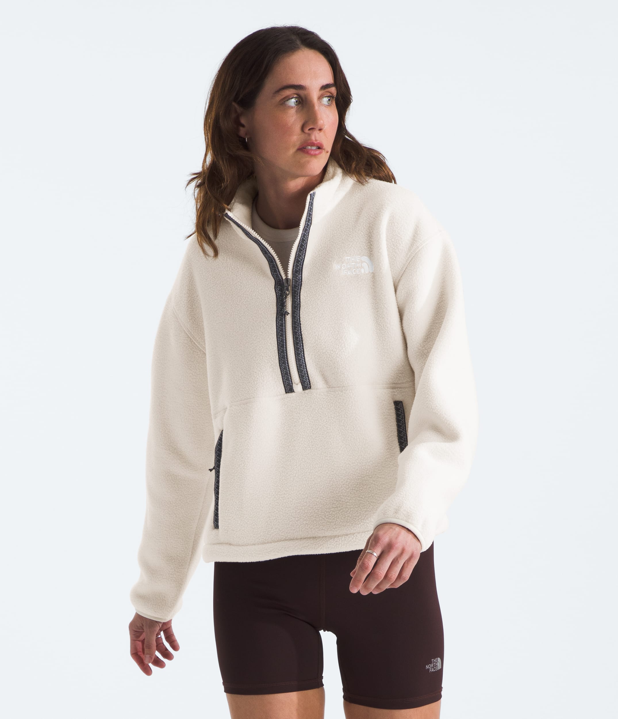 Womens TNF Fleeski Zip Pullover TNF Main