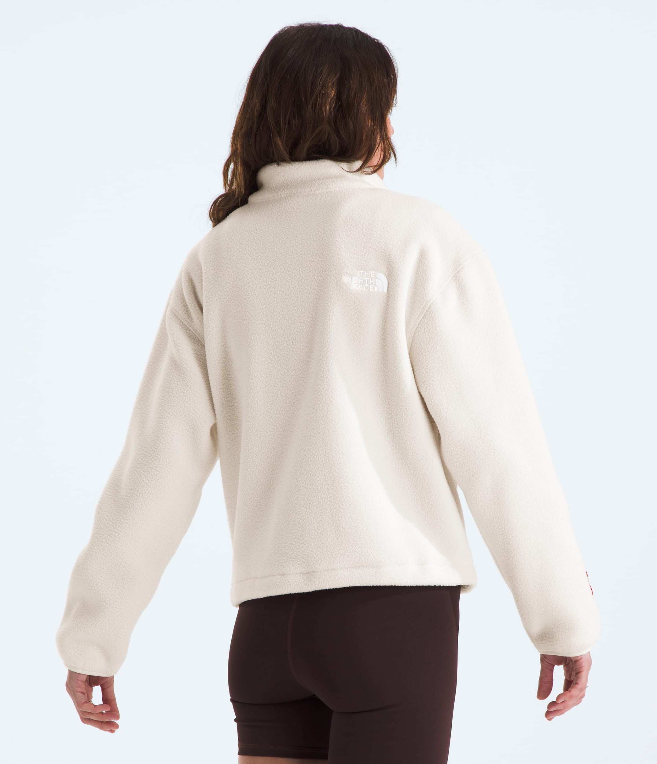 Womens TNF Fleeski Zip Pullover TNF BACK