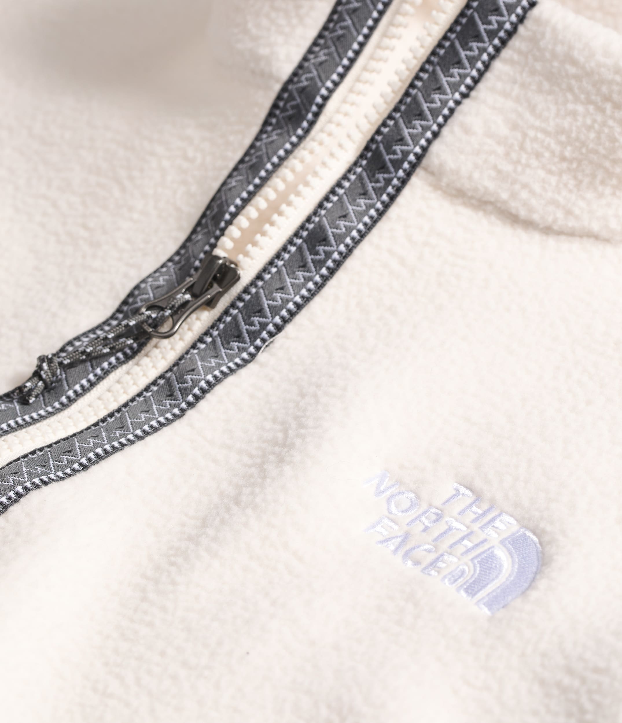 Womens TNF Fleeski Zip Pullover TNF DETAIL3