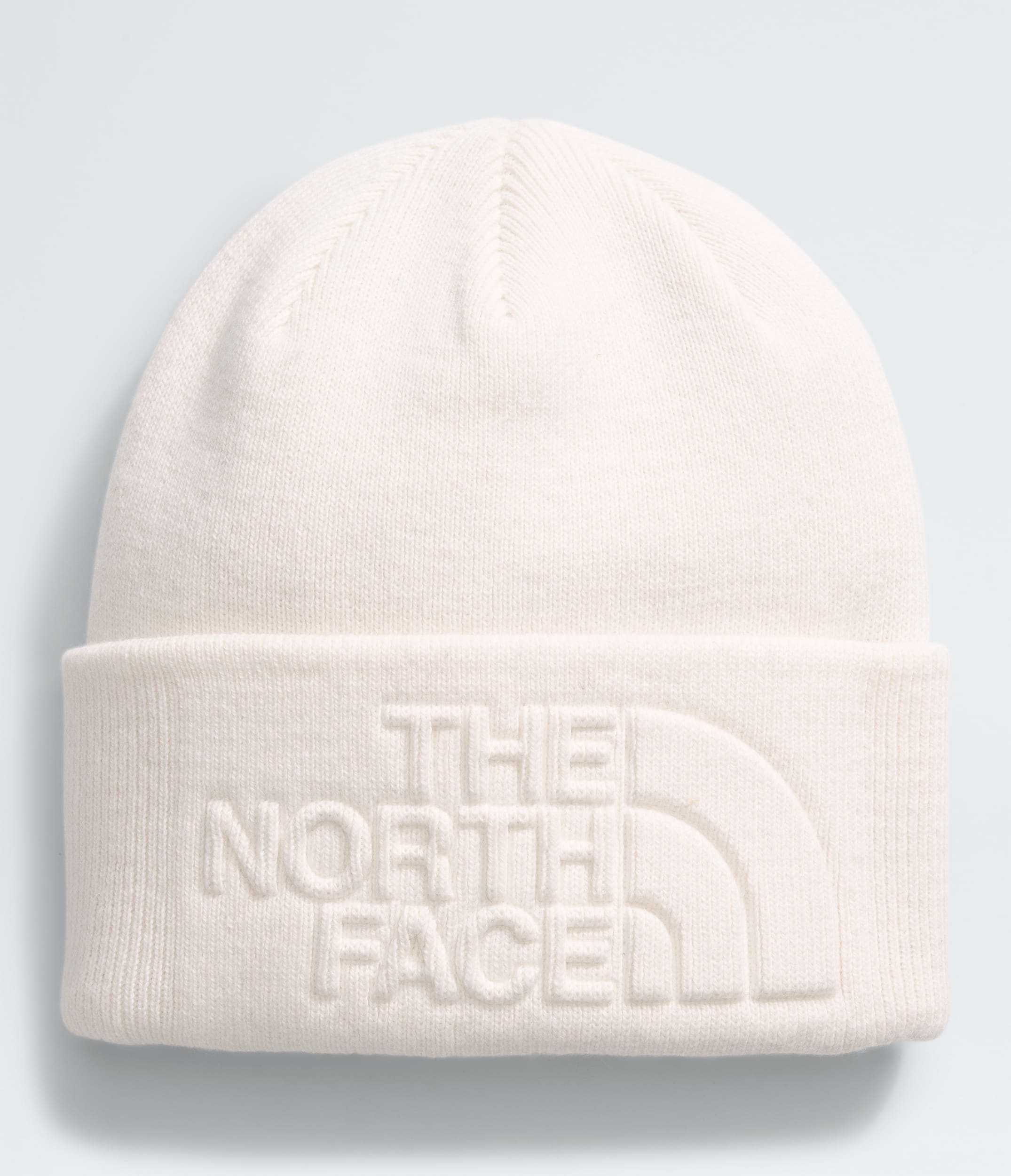 Urban Embossed Beanie TNF White Dune HERO
