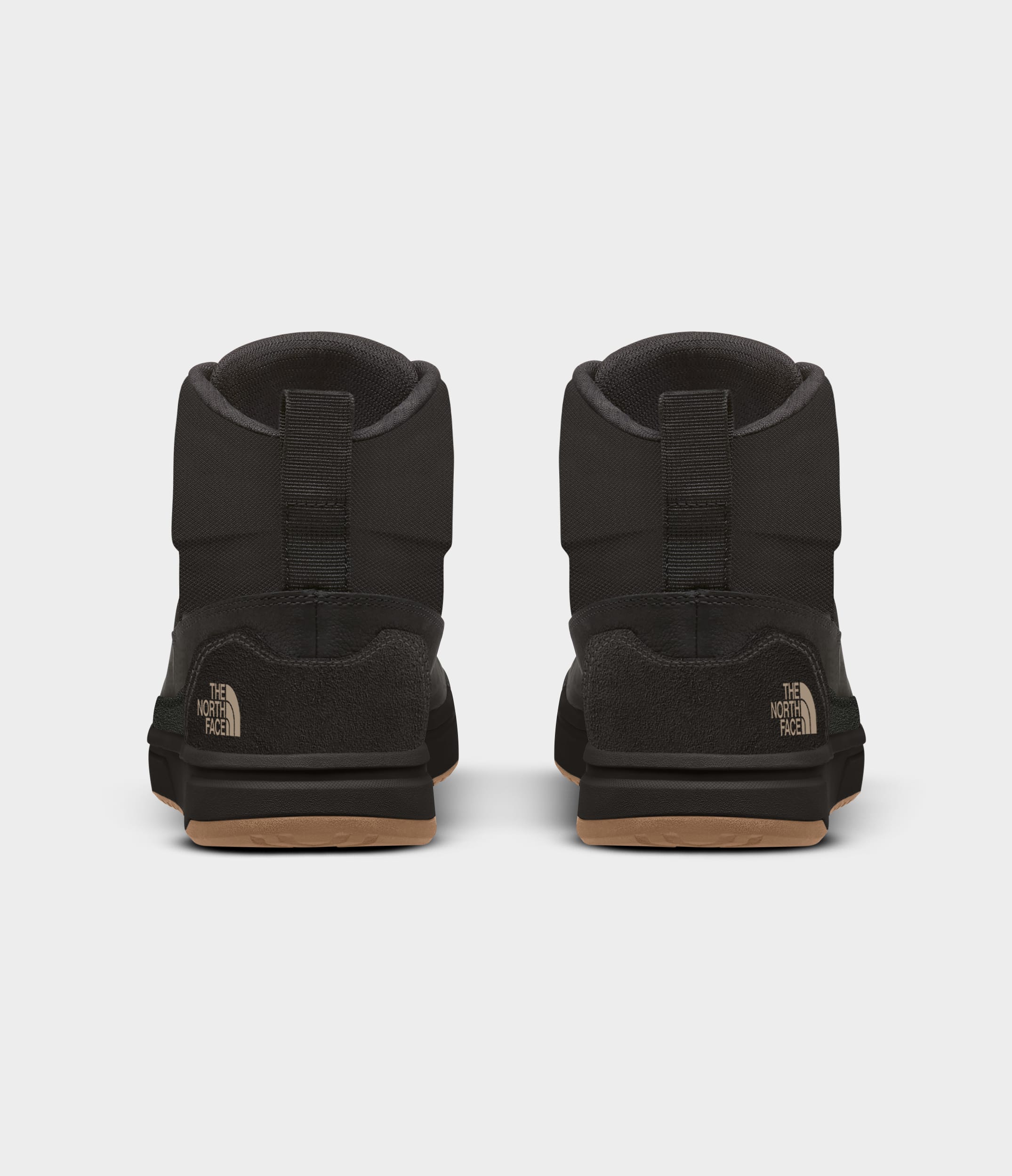 Mens Larimer Mid Waterproof Boots TNF TNF BlackVintage Khaki BACK