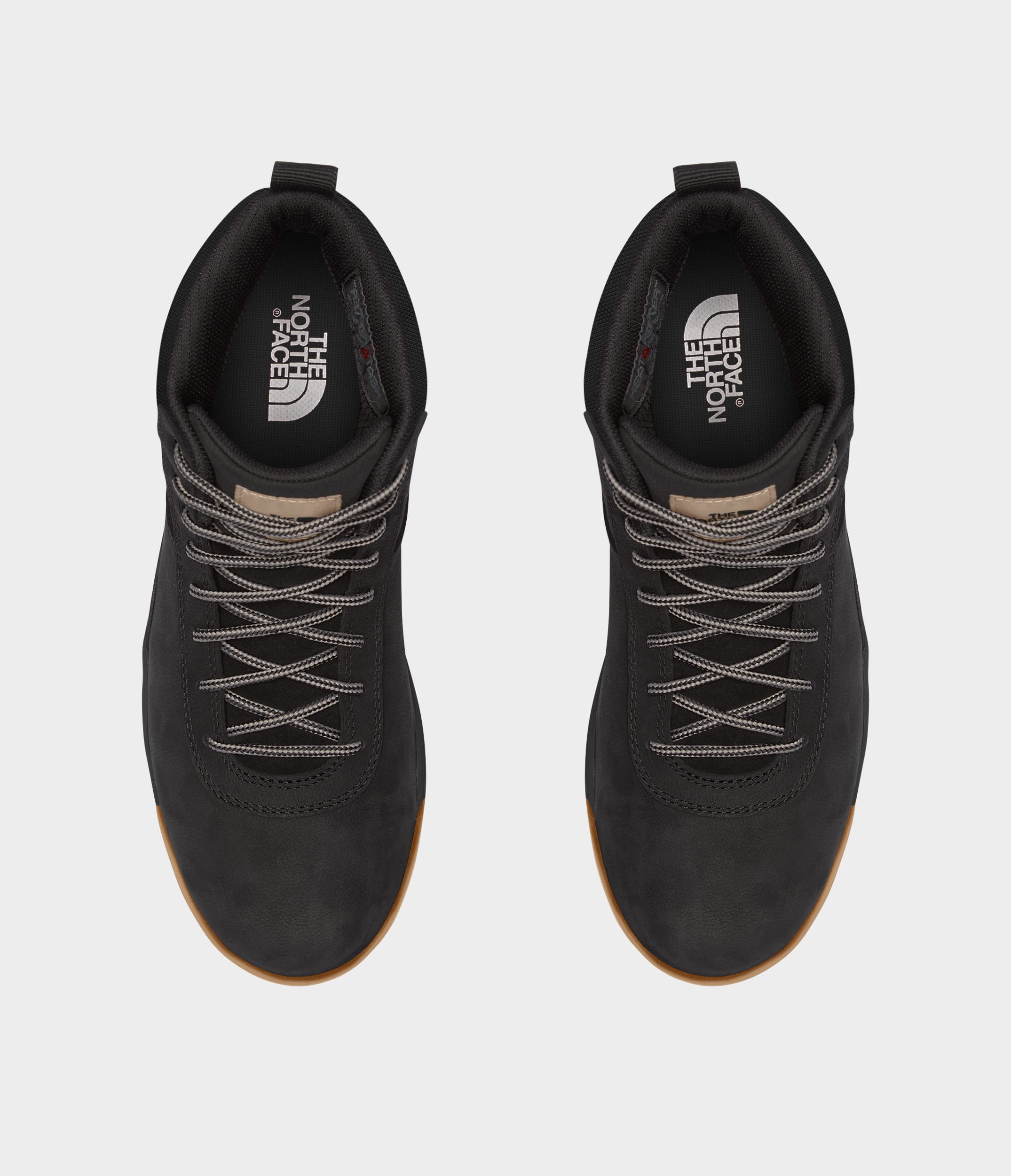 Mens Larimer Mid Waterproof Boots TNF TNF BlackVintage Khaki DETAILINSTEP