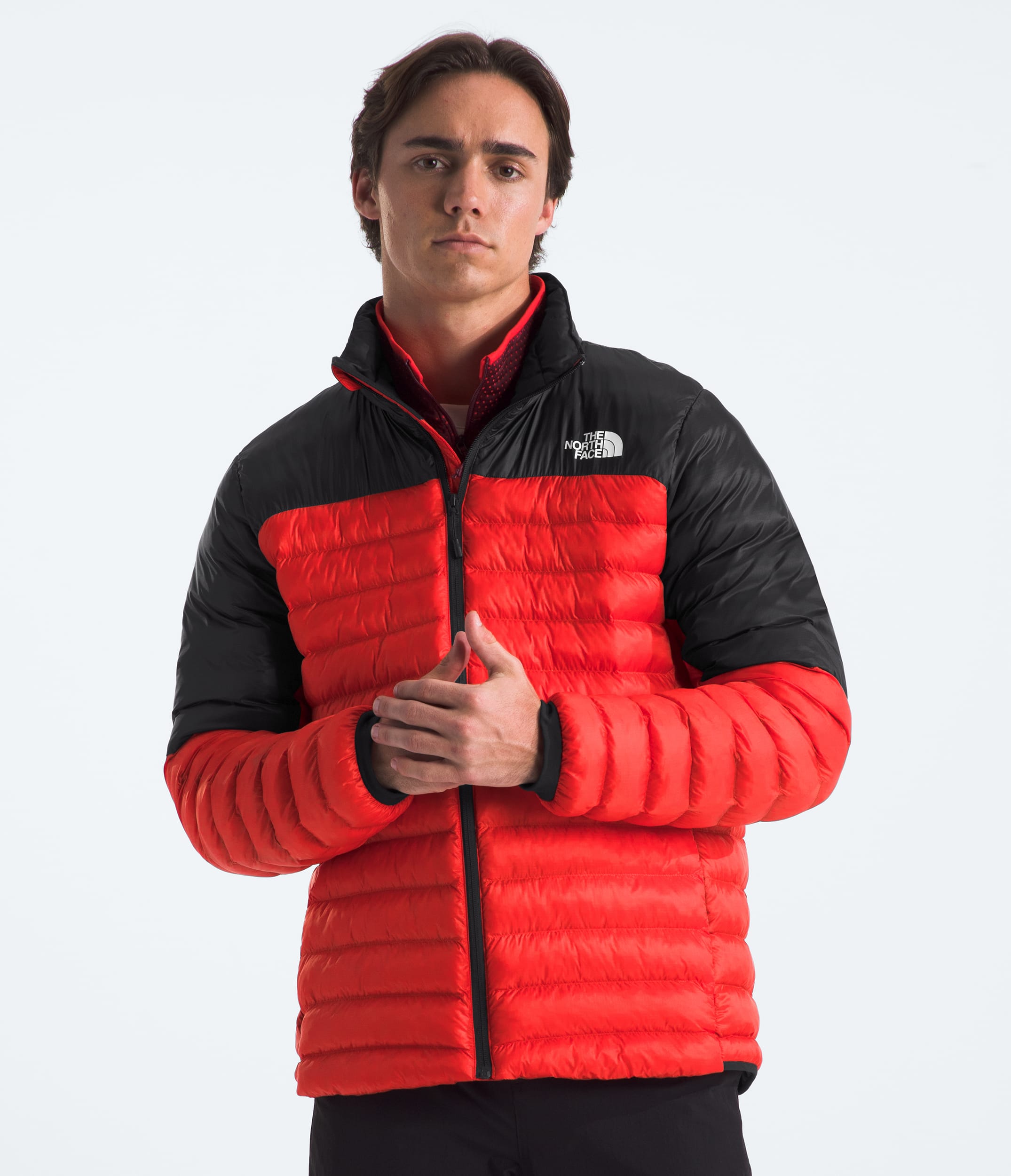 Mens Terra Peak Jacket TNF Fiery RedTNF Black Main