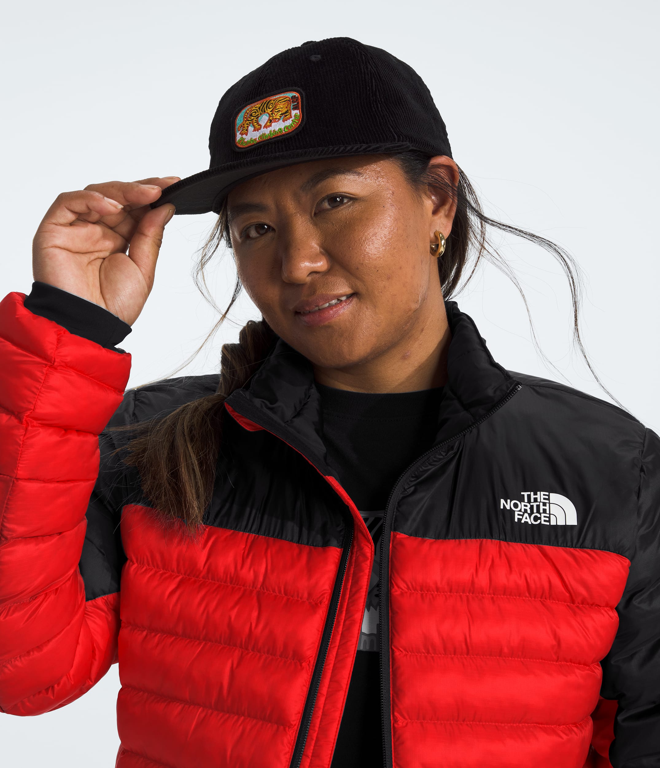 Mens Terra Peak Jacket TNF Fiery RedTNF Black HERO2