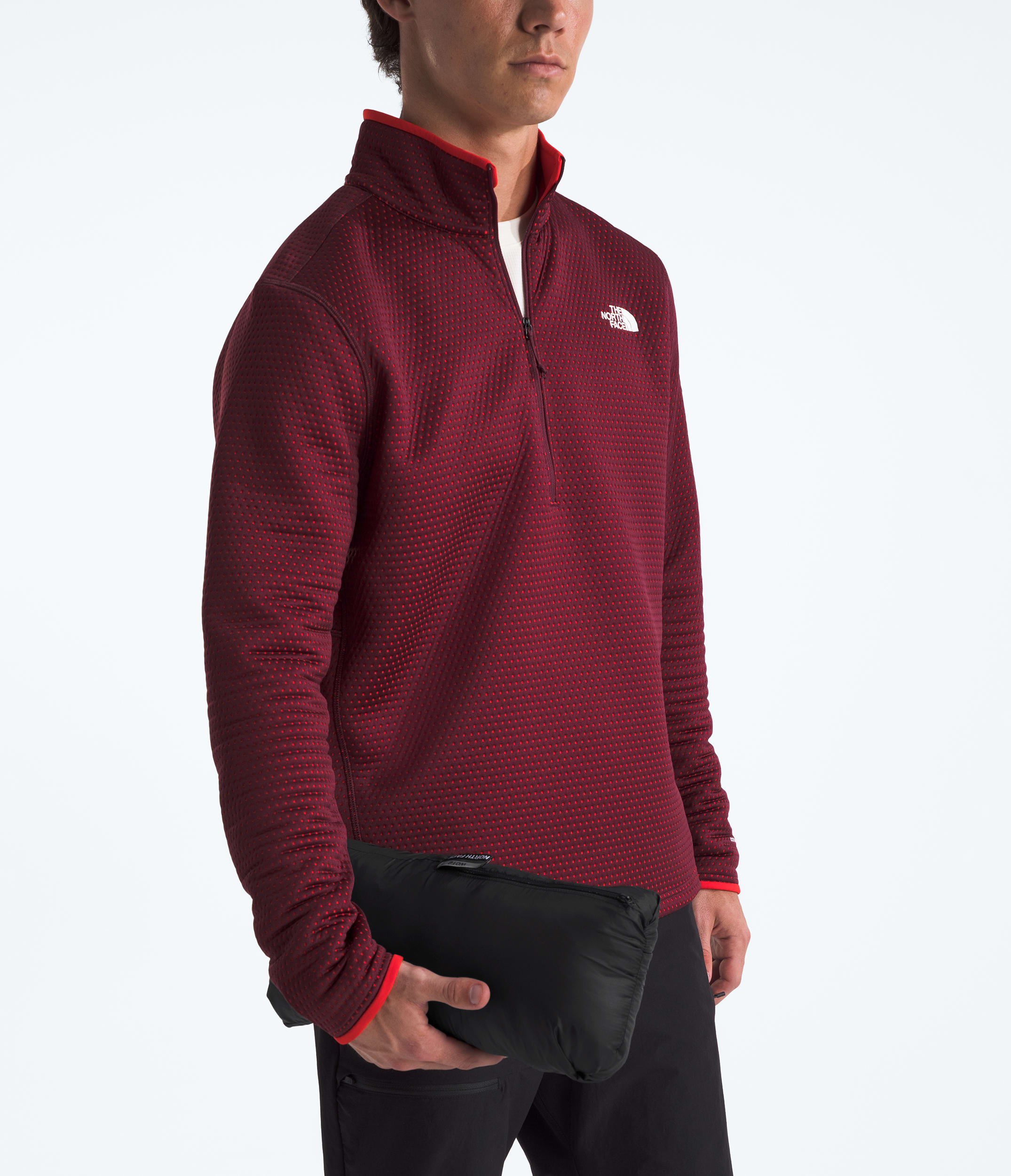 Mens Terra Peak Jacket TNF Fiery RedTNF Black MODELALT6