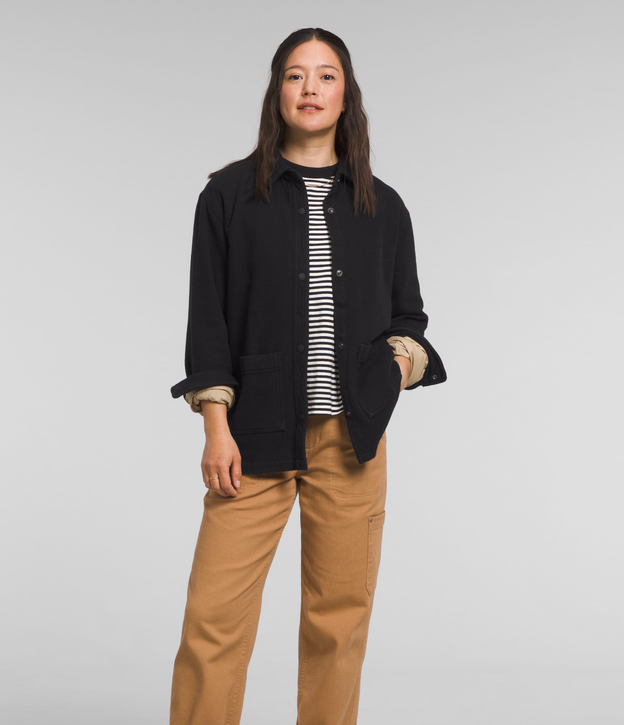 Womens Valley Twill Utility Shacket TNF Main