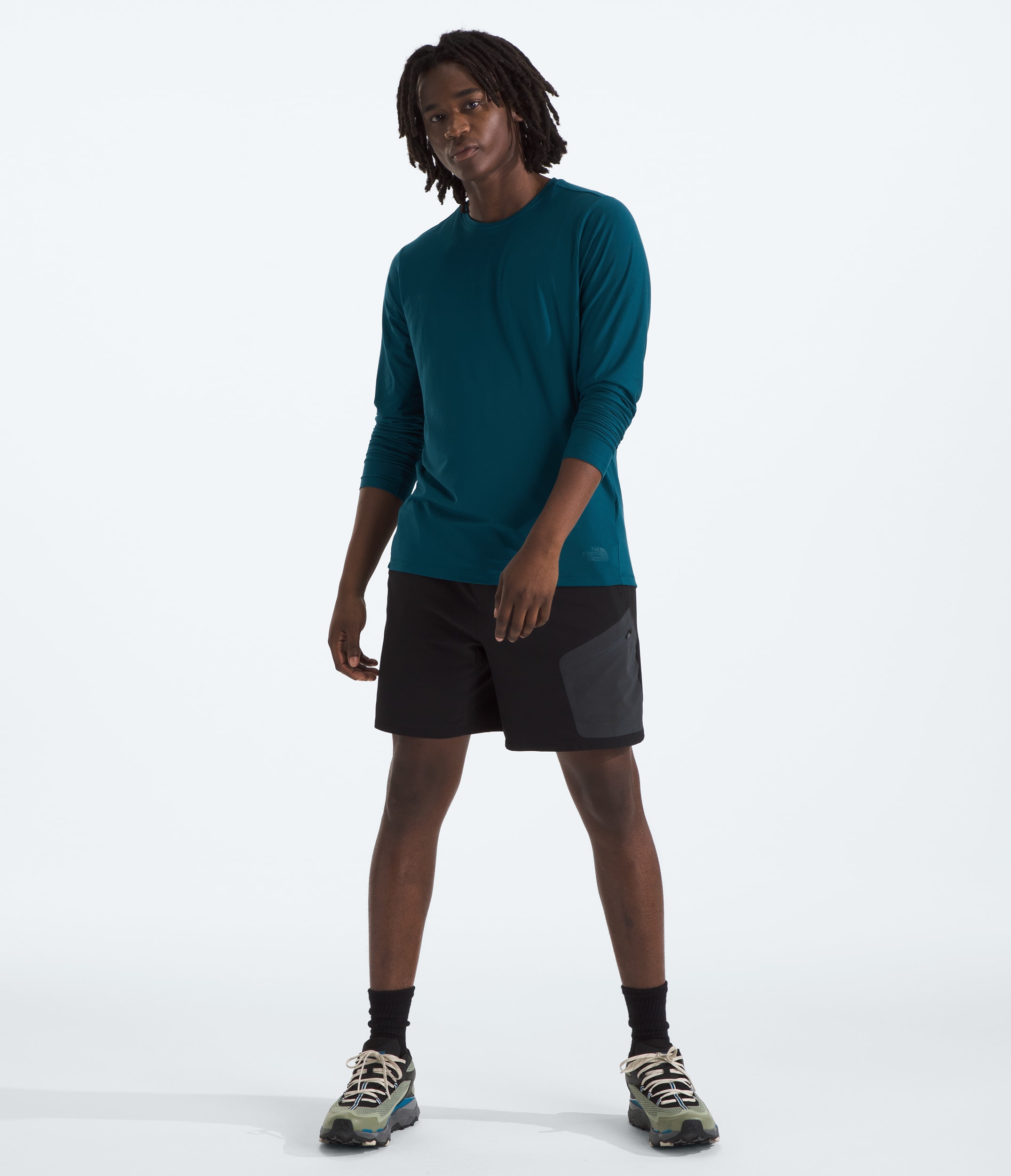 Mens Dune Sky LongSleeve Crew TNF HERO2