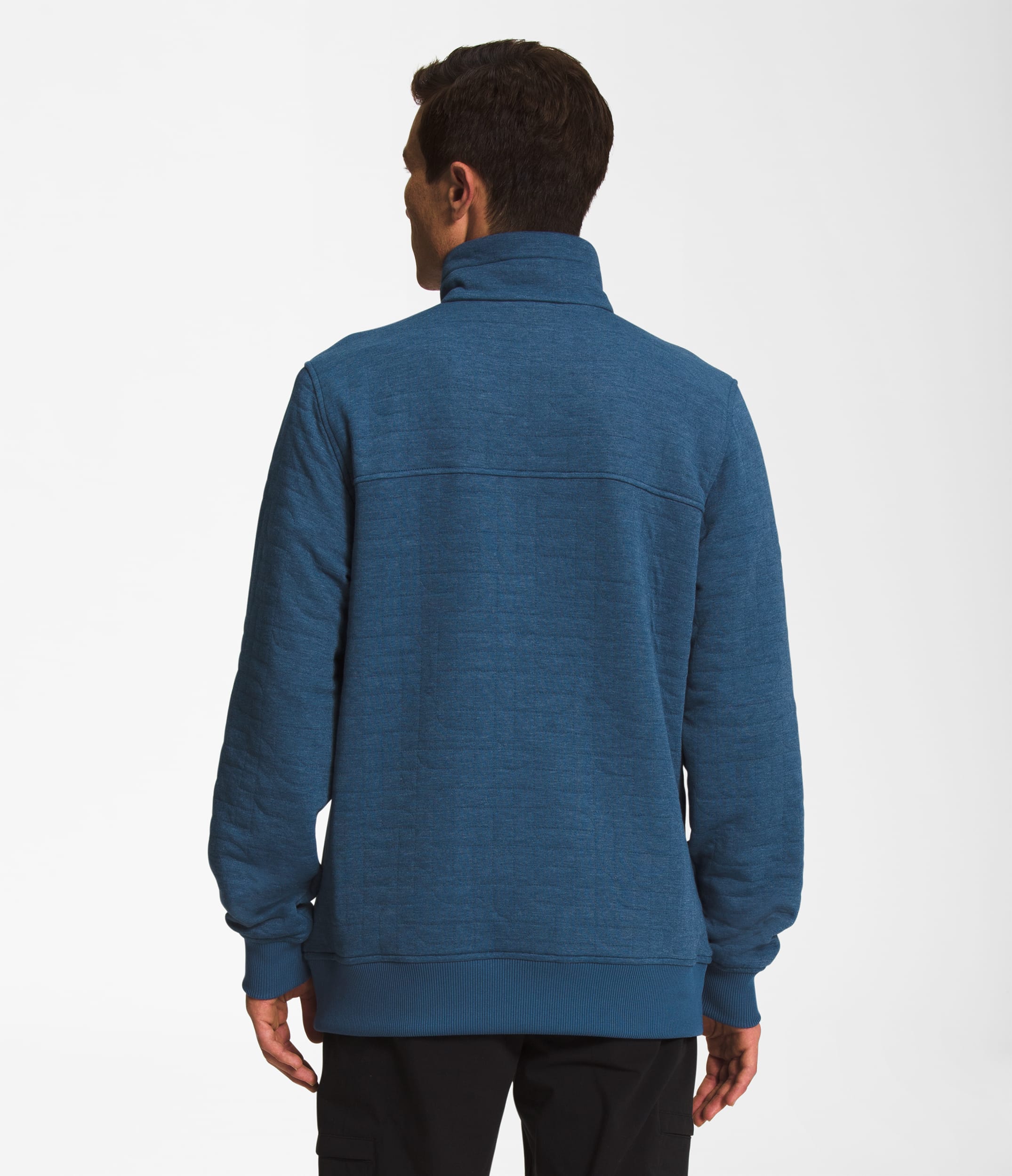 Mens Longs Peak Quilted Zip TNF BACK