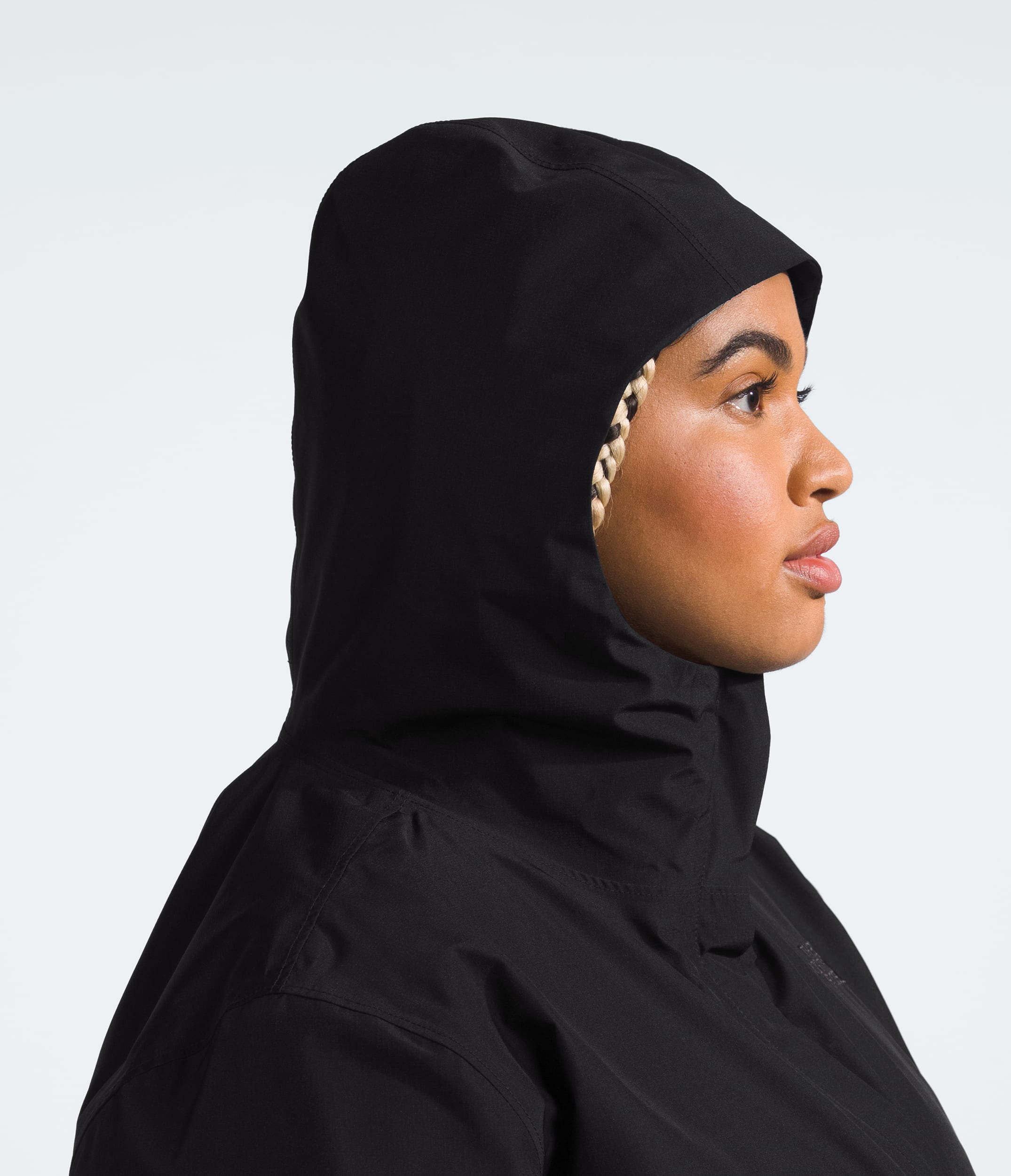 Womens Plus Daybreak Rain Parka TNF MODELHOOD2