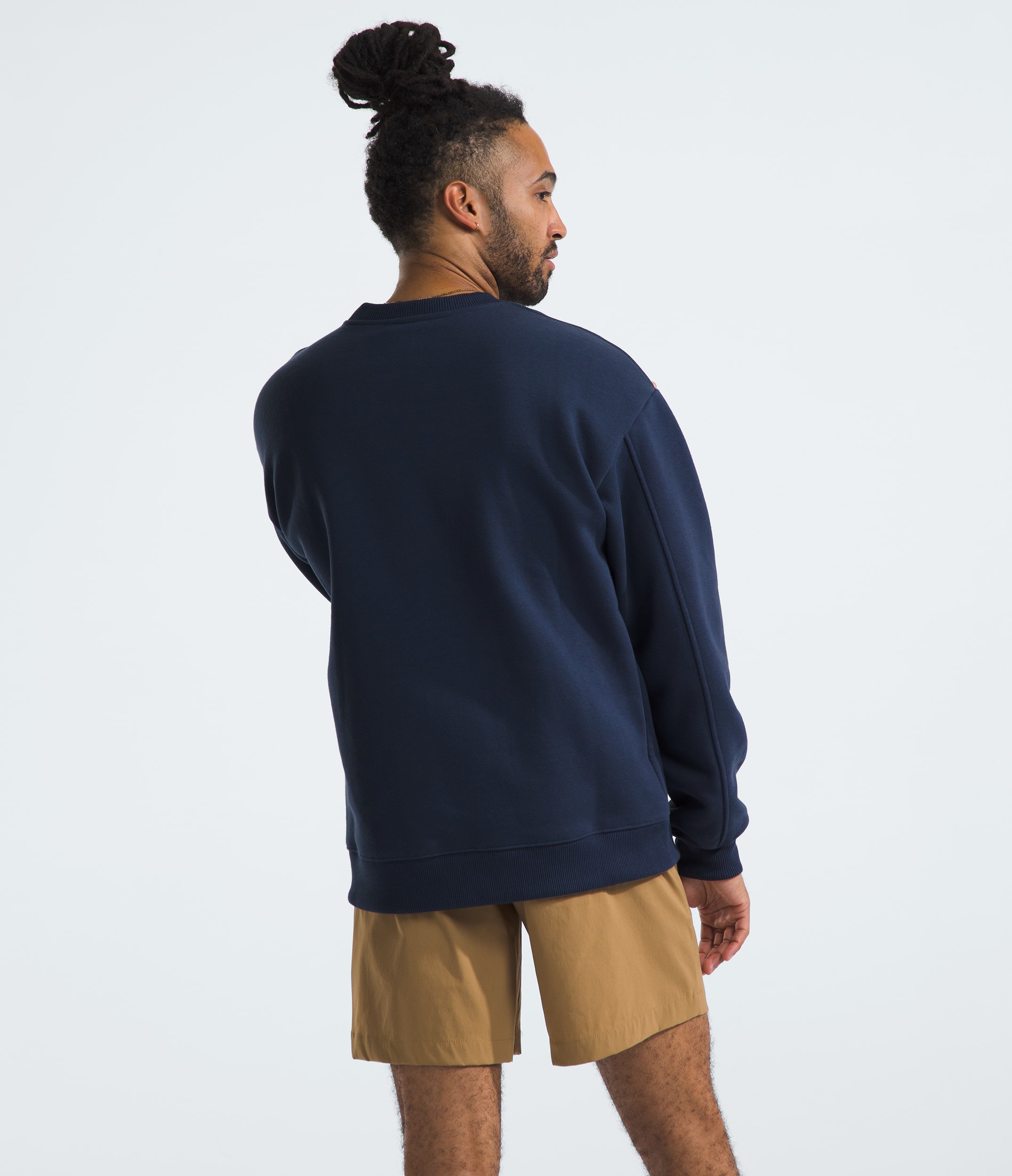 Mens Heavyweight Fleece Crewneck TNF BACK