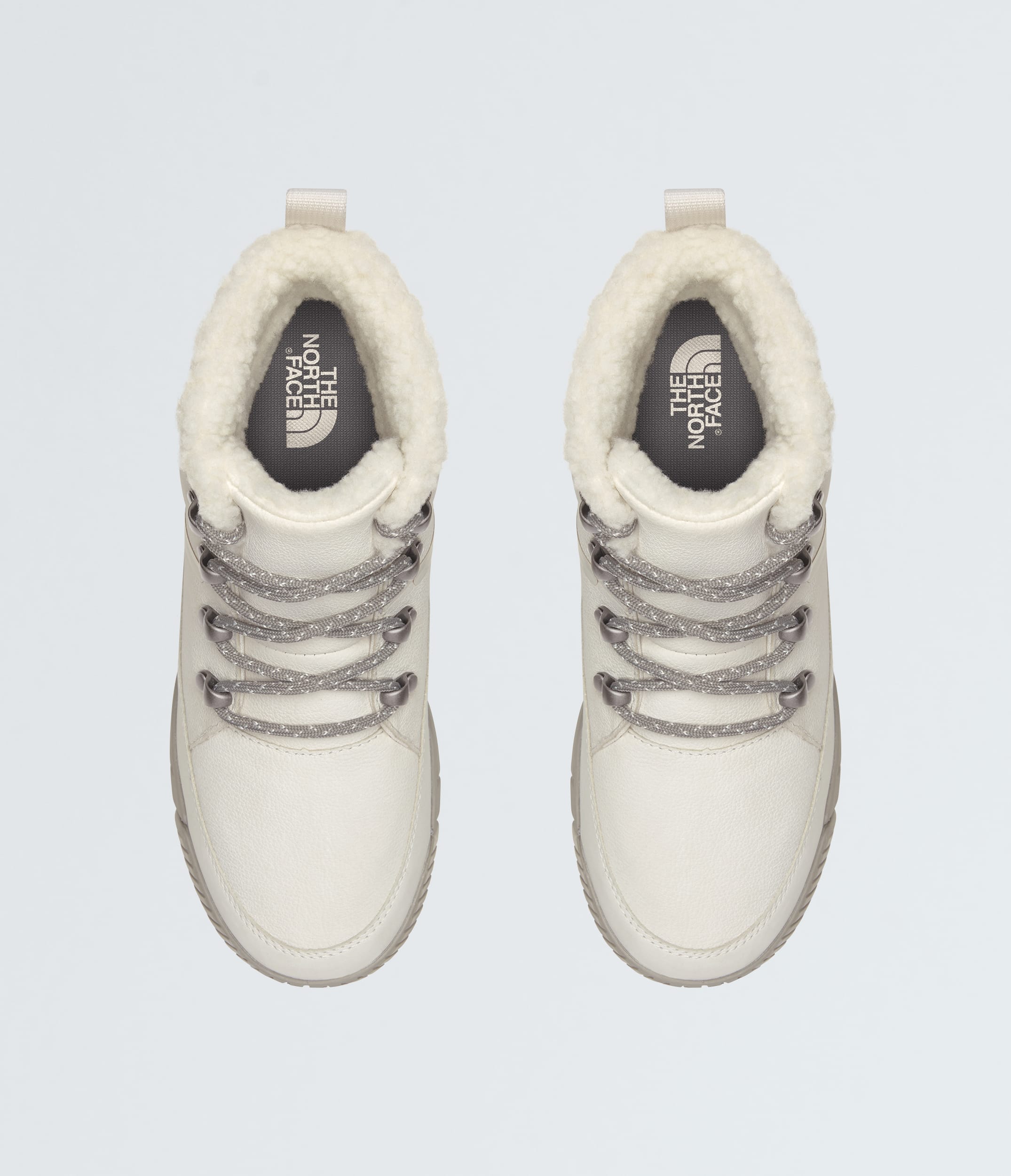 Womens Sierra Mid Lace Waterproof Boots TNF White DuneSilver Grey DETAILINSTEP