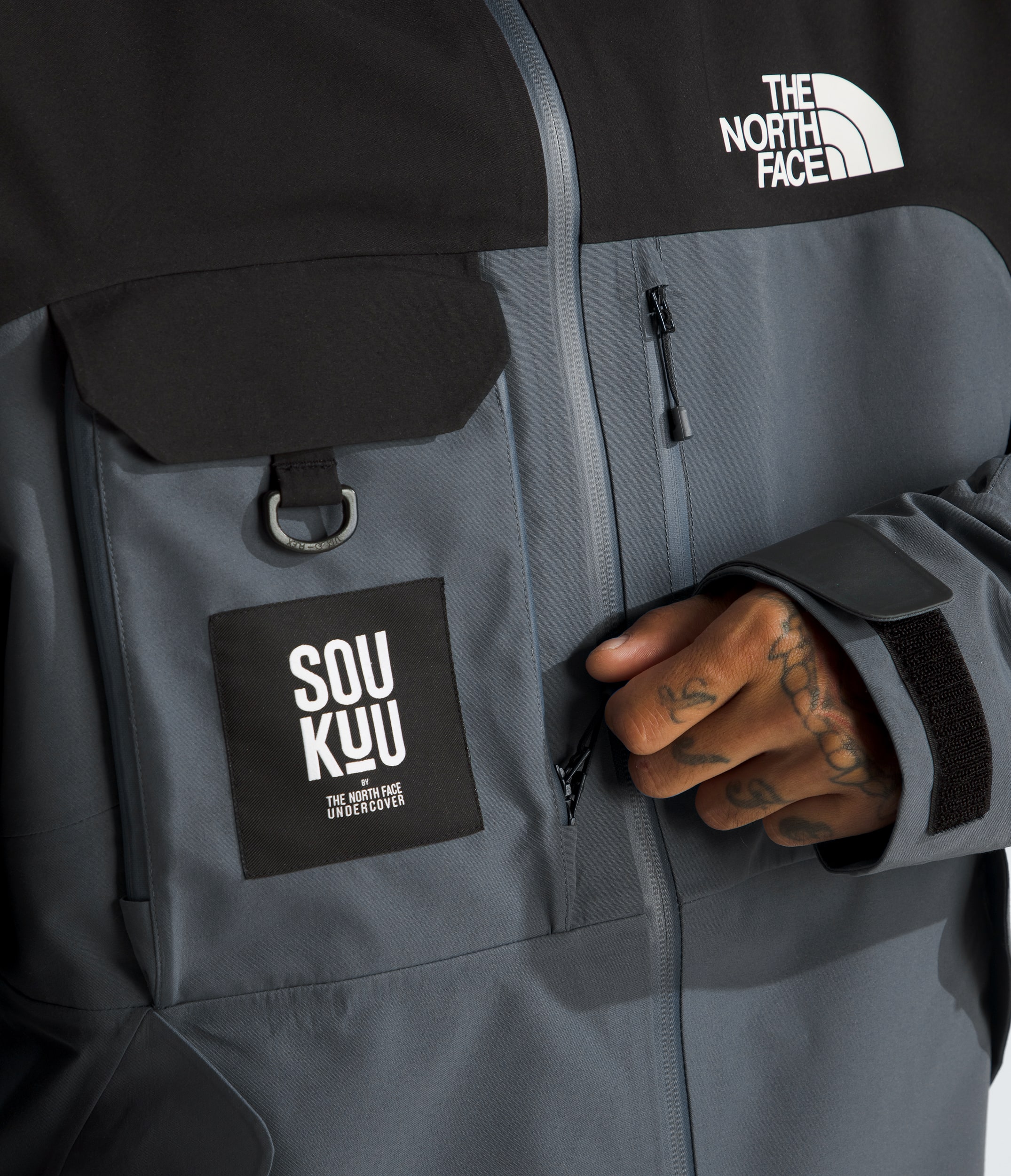 TNF X UNDERCOVER SOUKUU Hiking Shell Jacket TNF MODELCLOSE1