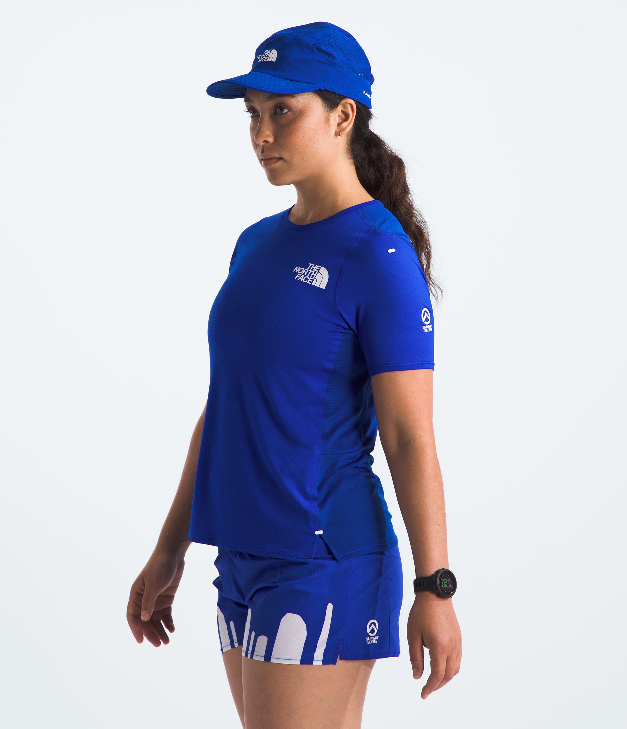 Womens Summit Series High Trail ShortSleeve TNF MODEL34