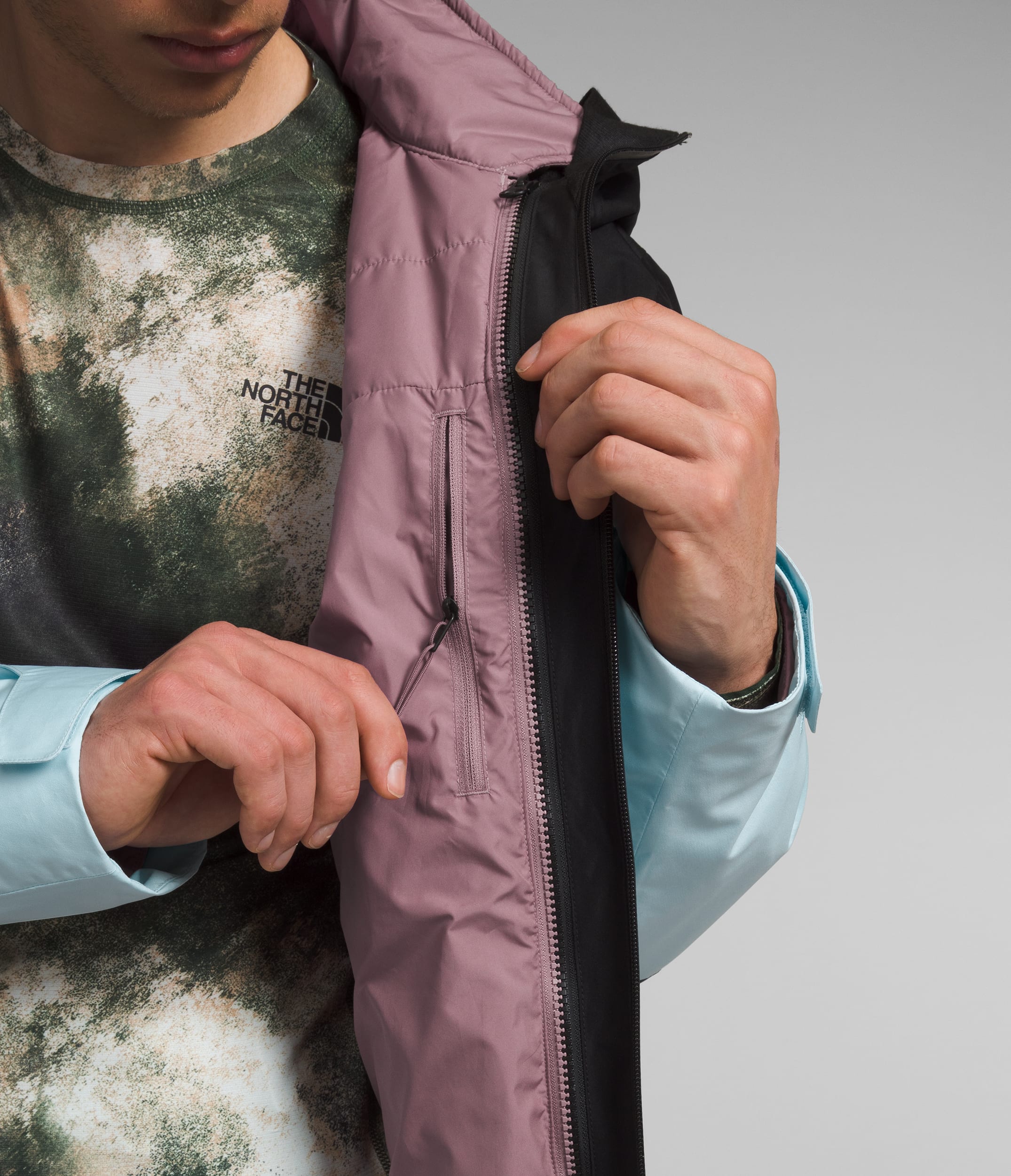 Mens THERMOBALL Snow Triclimate Jacket TNF INT