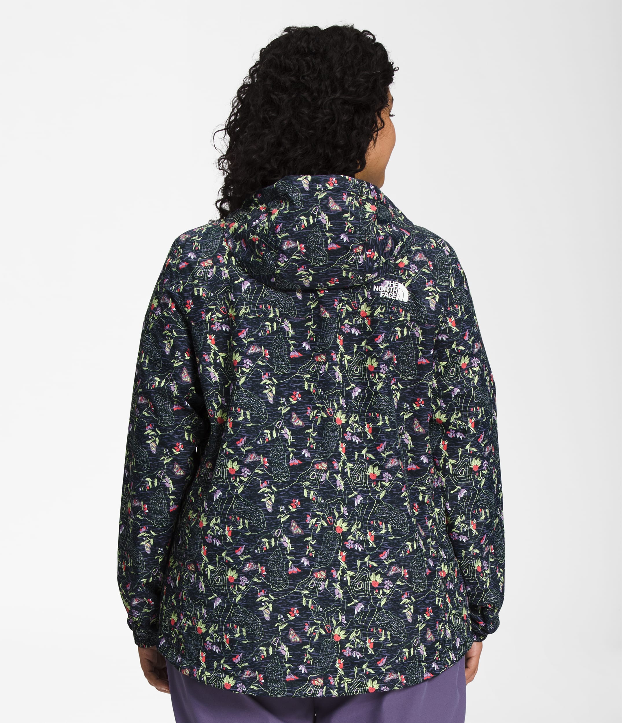 Womens Plus Antora Rain Jacket TNF BACK