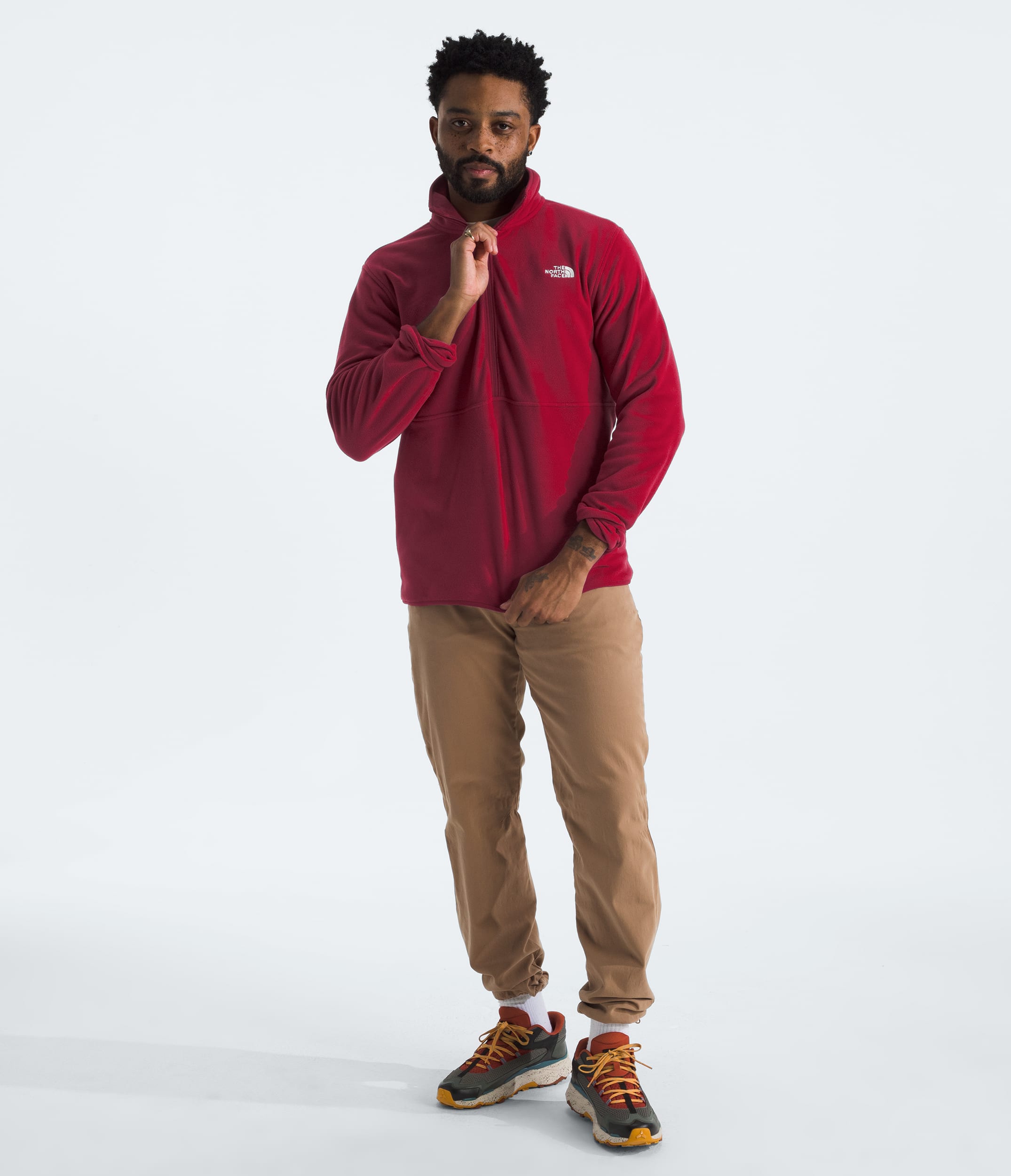 Mens Glacier Fleece Zip TNF HERO2