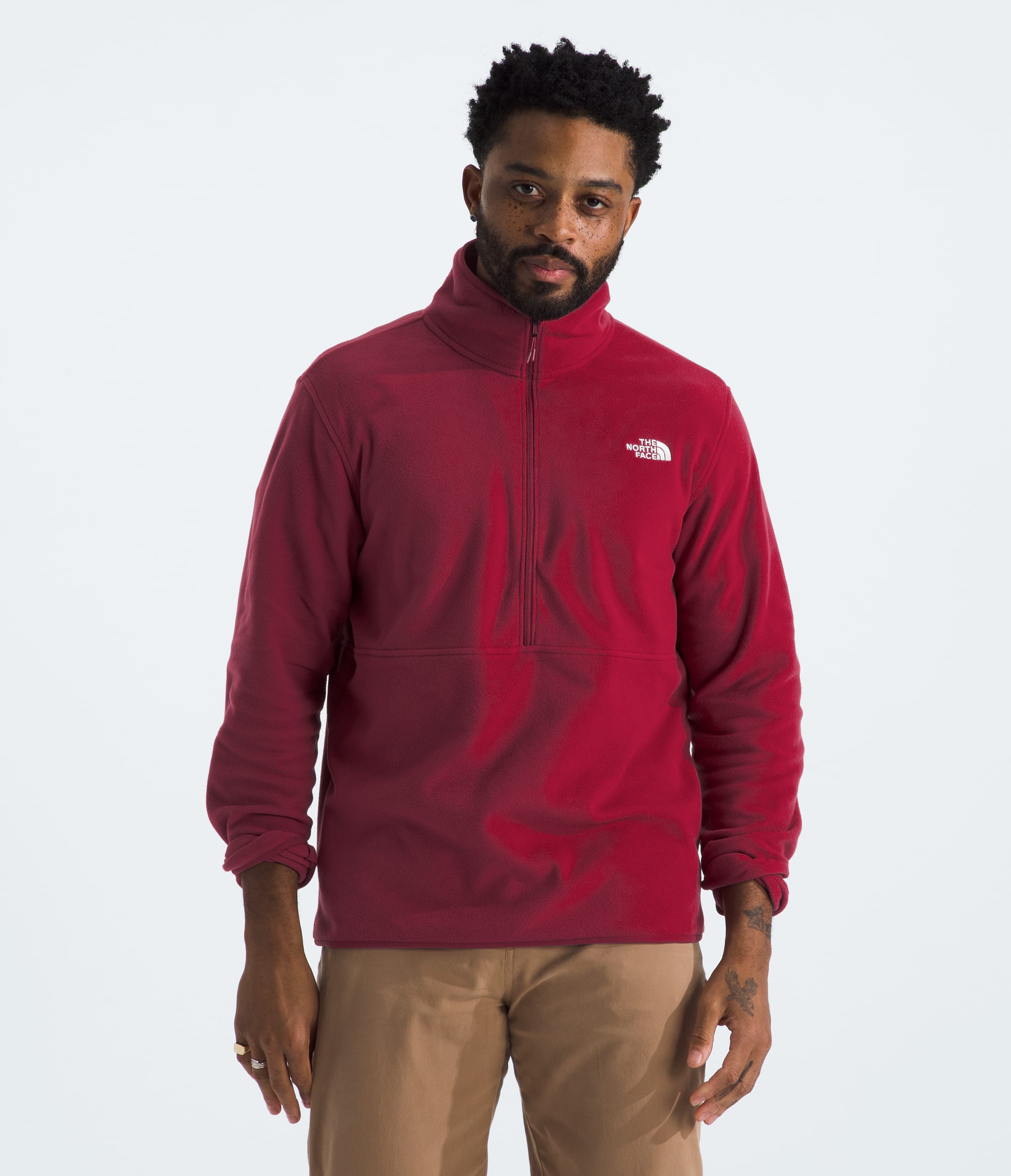 Mens Glacier Fleece Zip TNF HERO