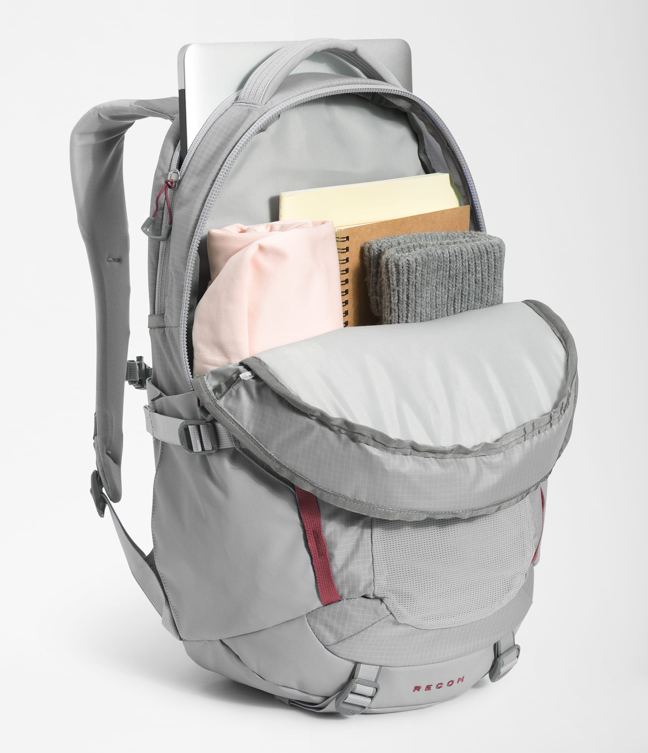 Womens Recon Backpack TNF Meld GrayWild Ginger INT