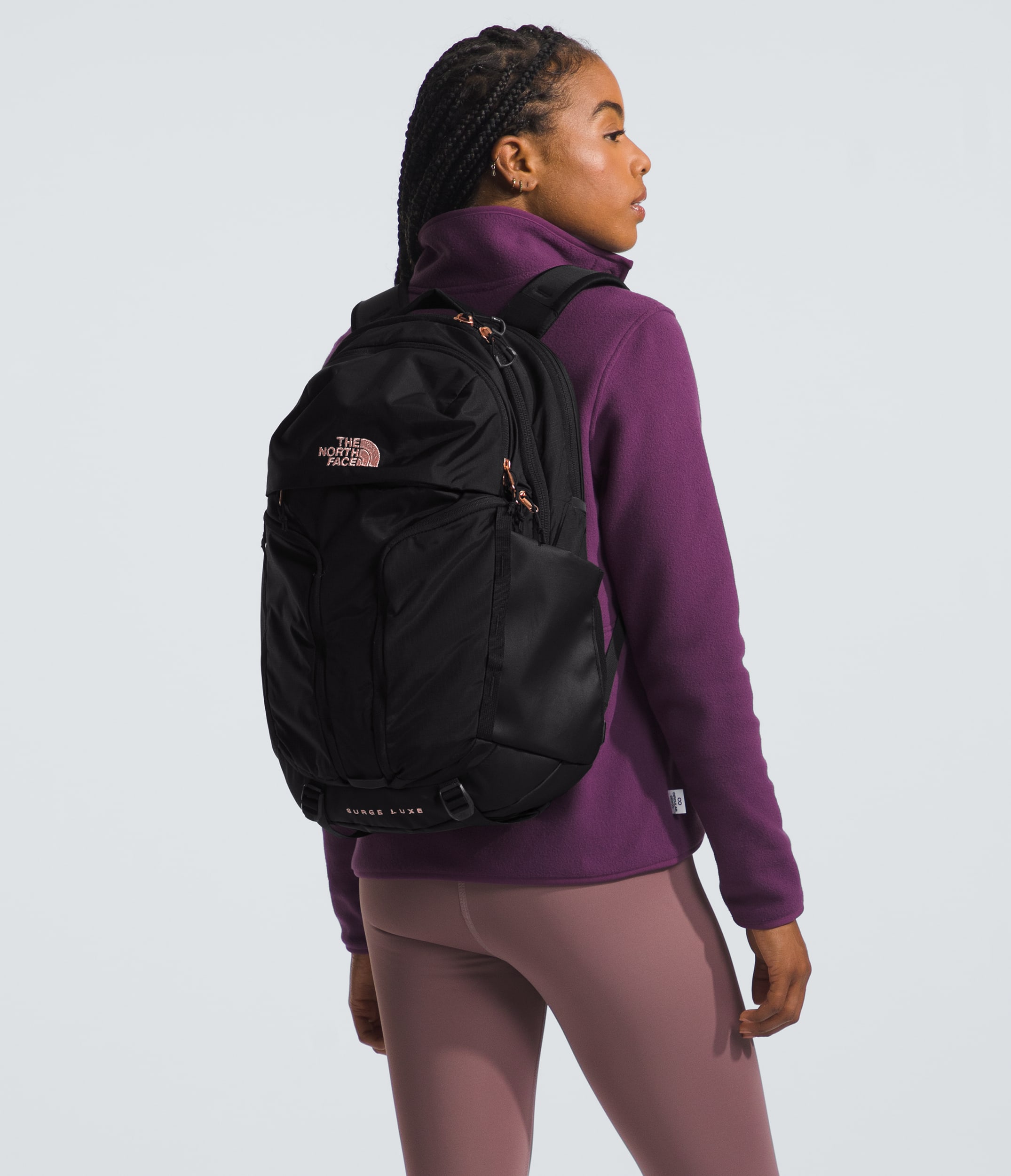 Womens Surge Luxe Backpack TNF MODELBACK