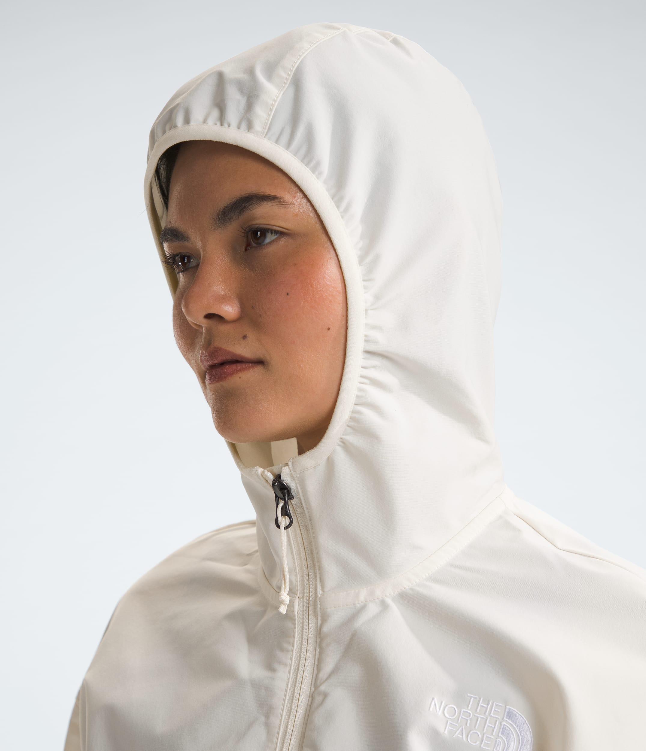 Womens TNF Easy Wind FullZip Jacket TNF MODELHOOD2