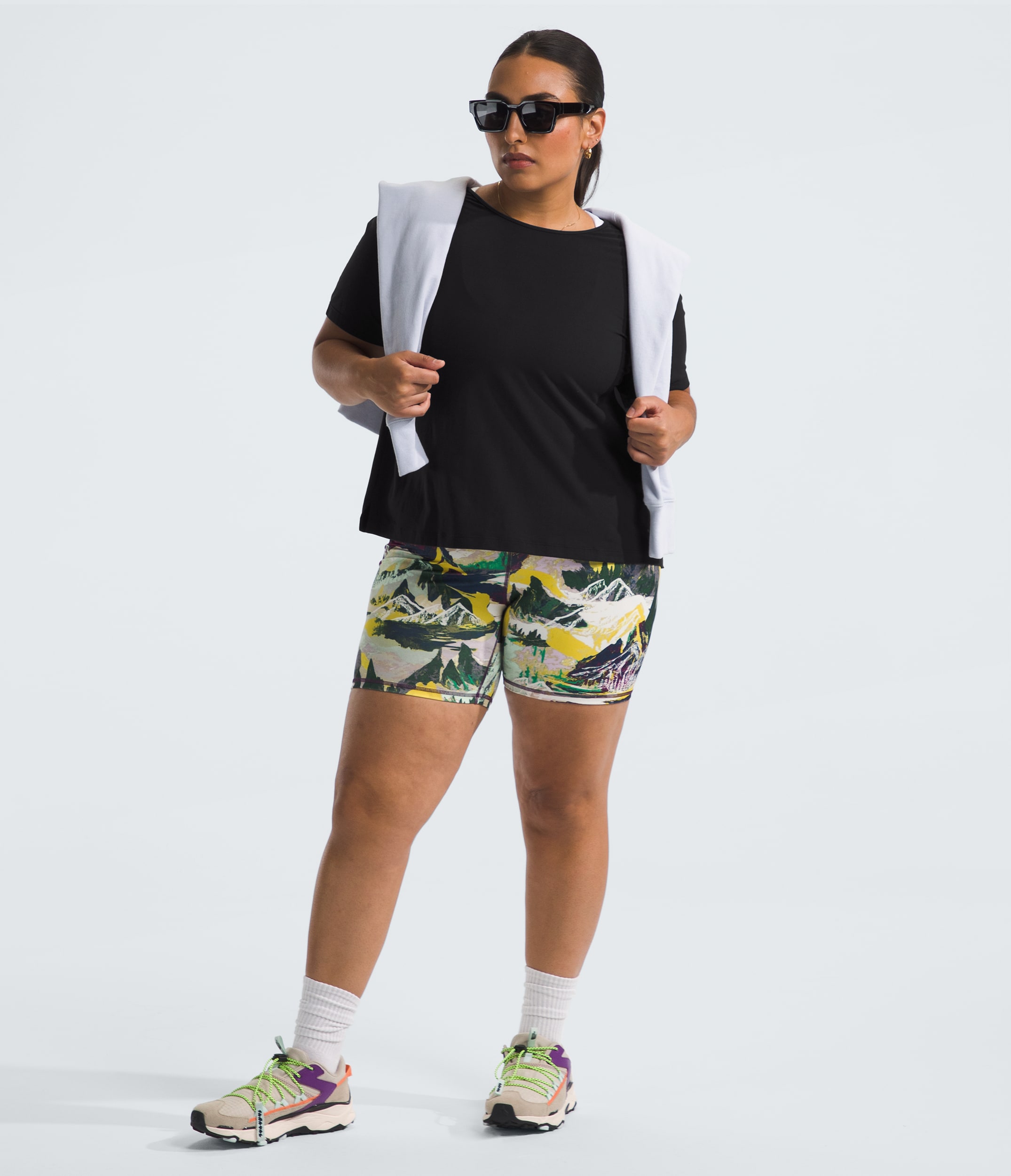 Womens Plus Dune Sky ShortSleeve TNF HERO2