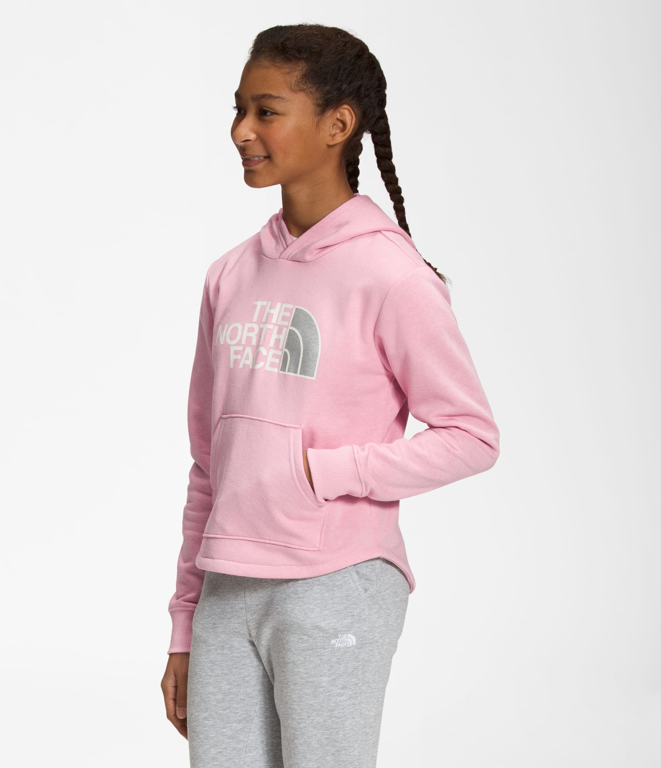 Girls Camp Fleece Pullover Hoodie TNF MODEL34