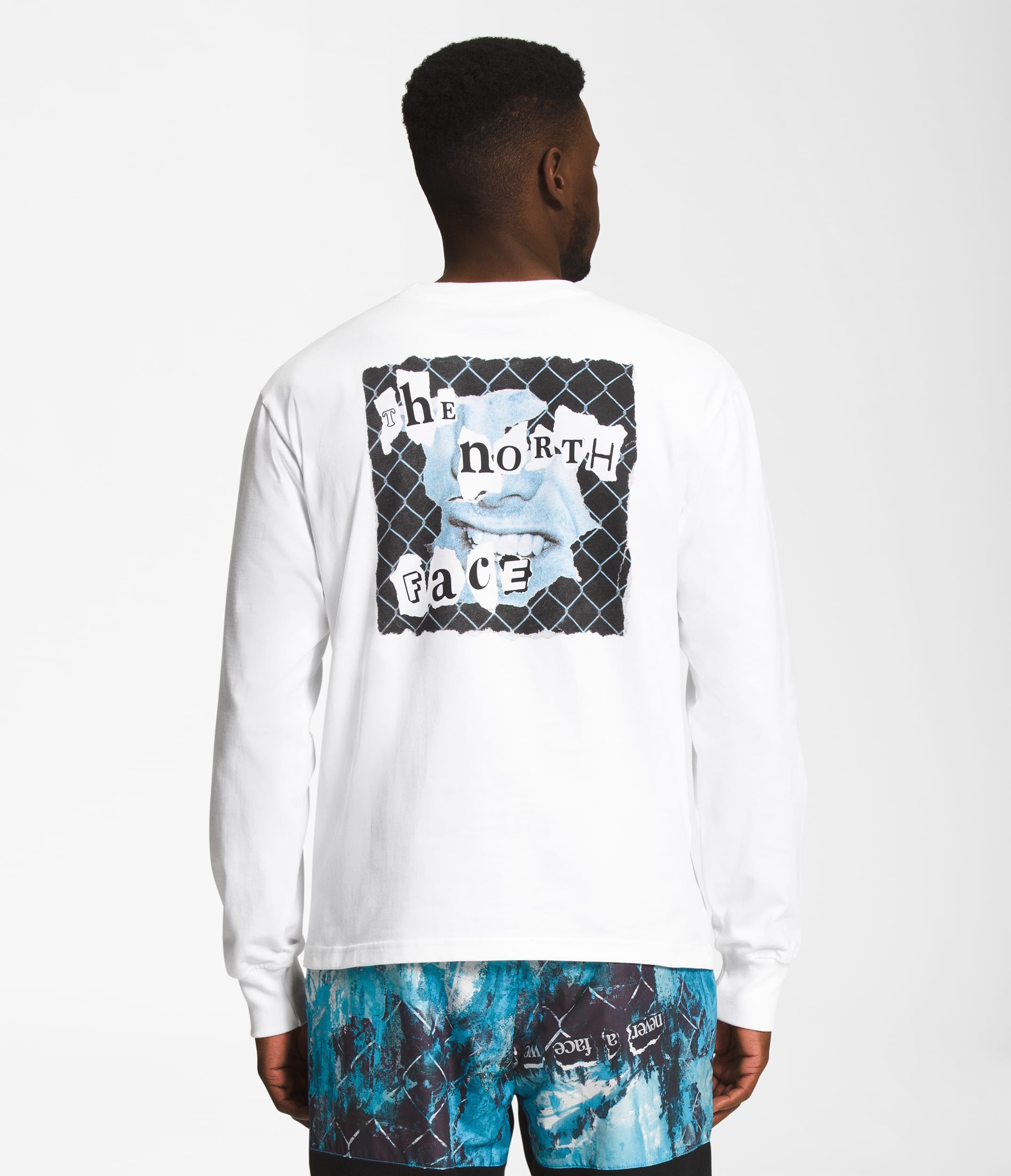 Mens LongSleeve Printed Heavyweight Tee TNF Main