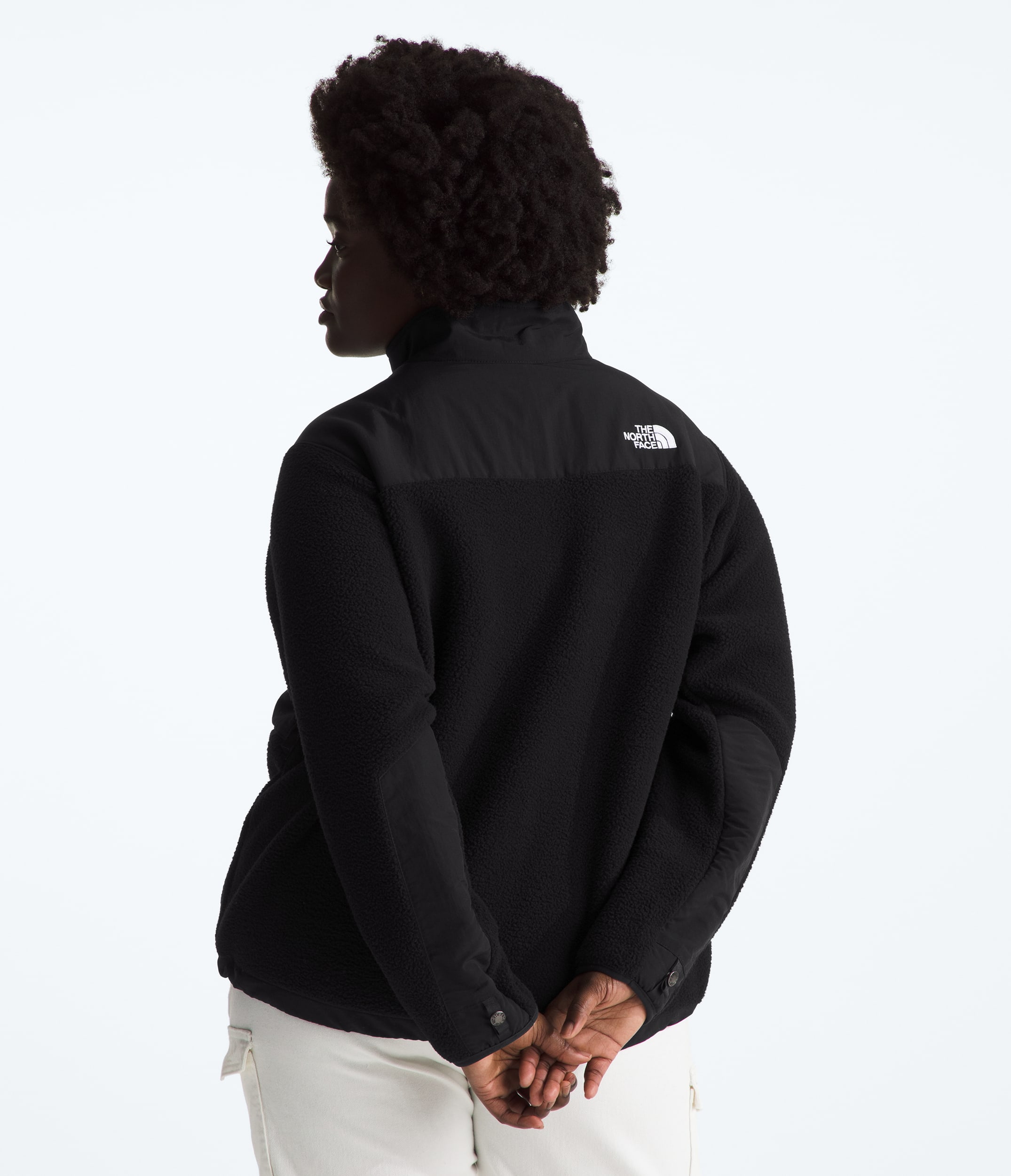Womens Plus Retro Denali Jacket TNF BACK
