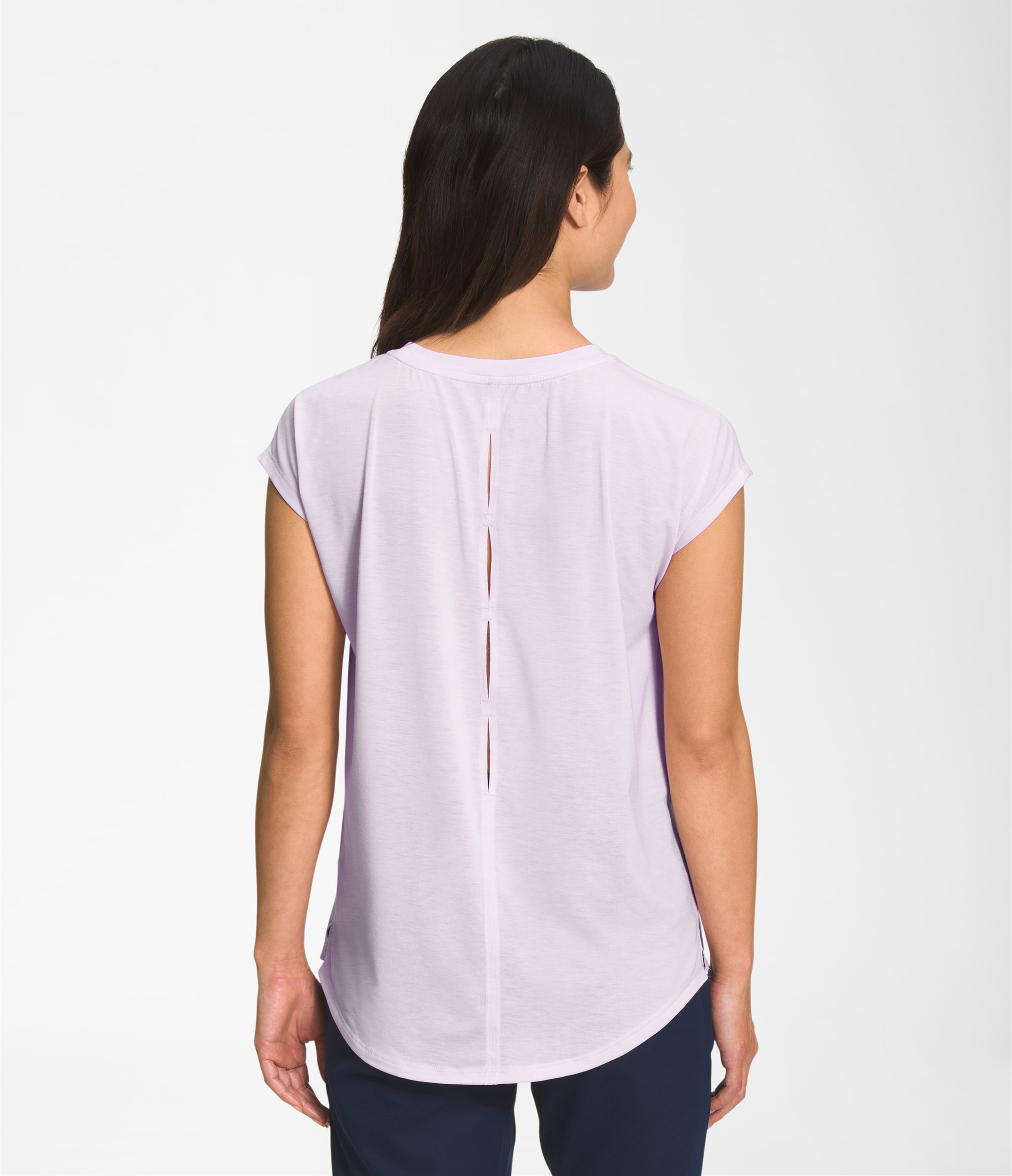 Womens Wander Slitback ShortSleeve TNF BACK