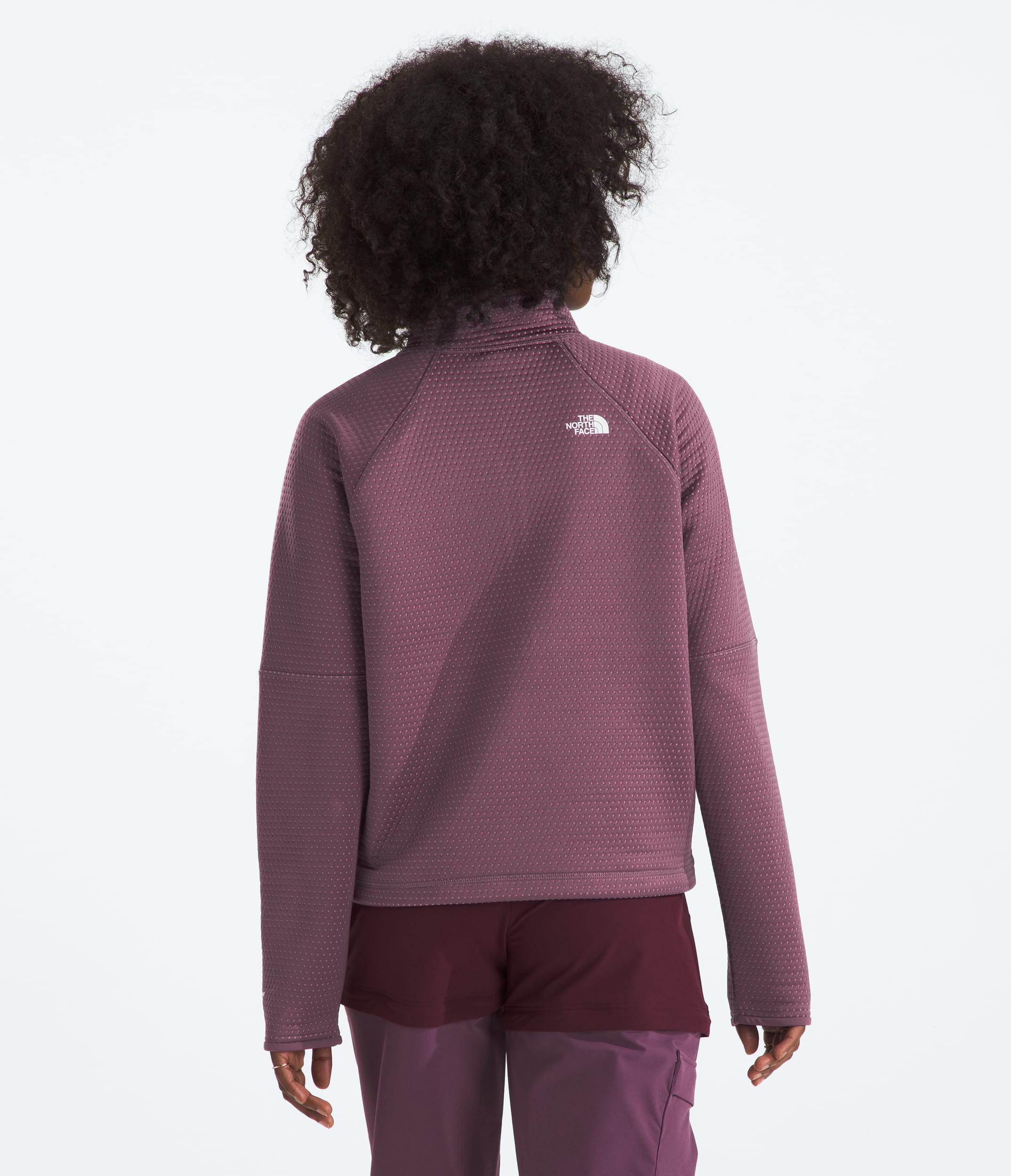 Womens DOTKNIT Thermal Zip TNF BACK